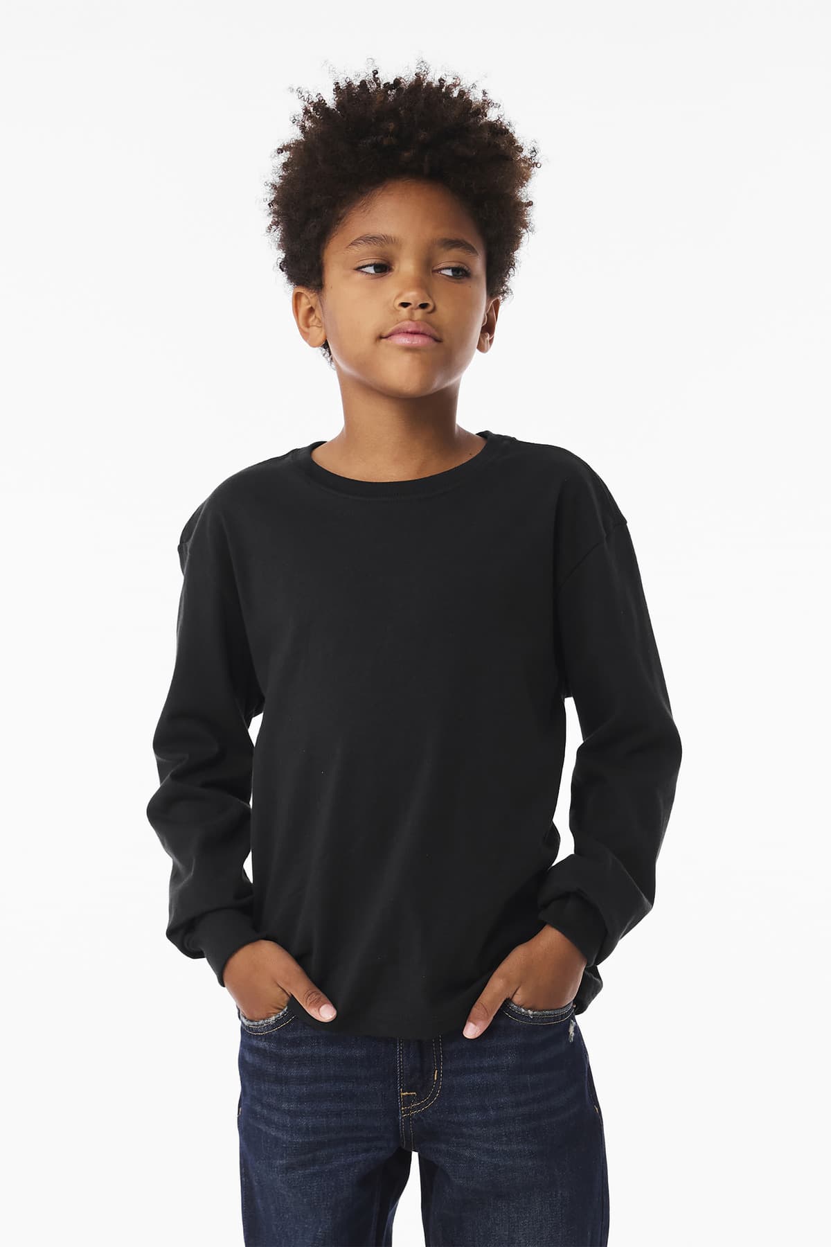 BELLA+CANVAS ® Youth 6-Ounce Heavyweight Long Sleeve Tee BC3511Y thumbnail 4