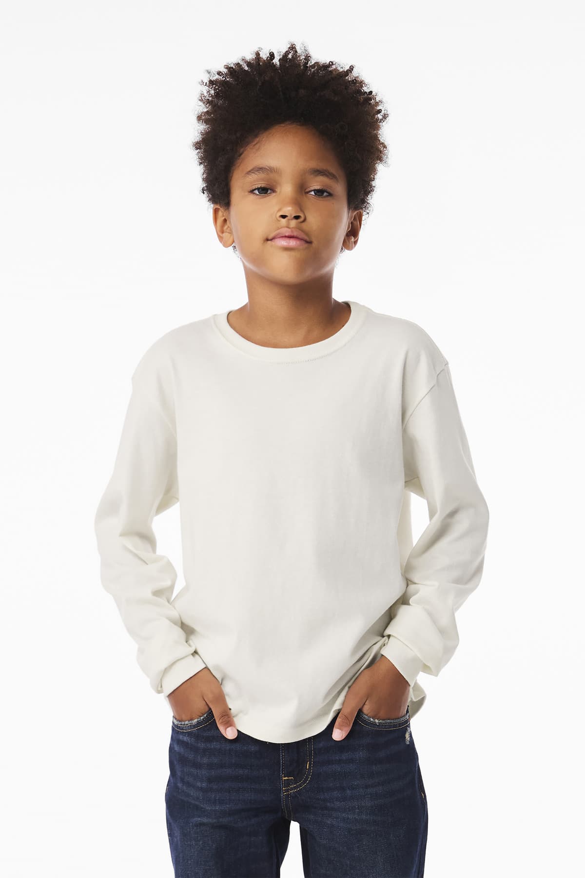 BELLA+CANVAS ® Youth 6-Ounce Heavyweight Long Sleeve Tee BC3511Y thumbnail 5