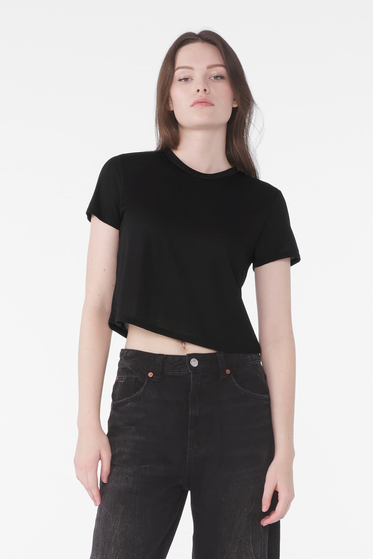 BELLA+CANVAS ® Women's Flowy Cropped Tee BC8882 thumbnail 2