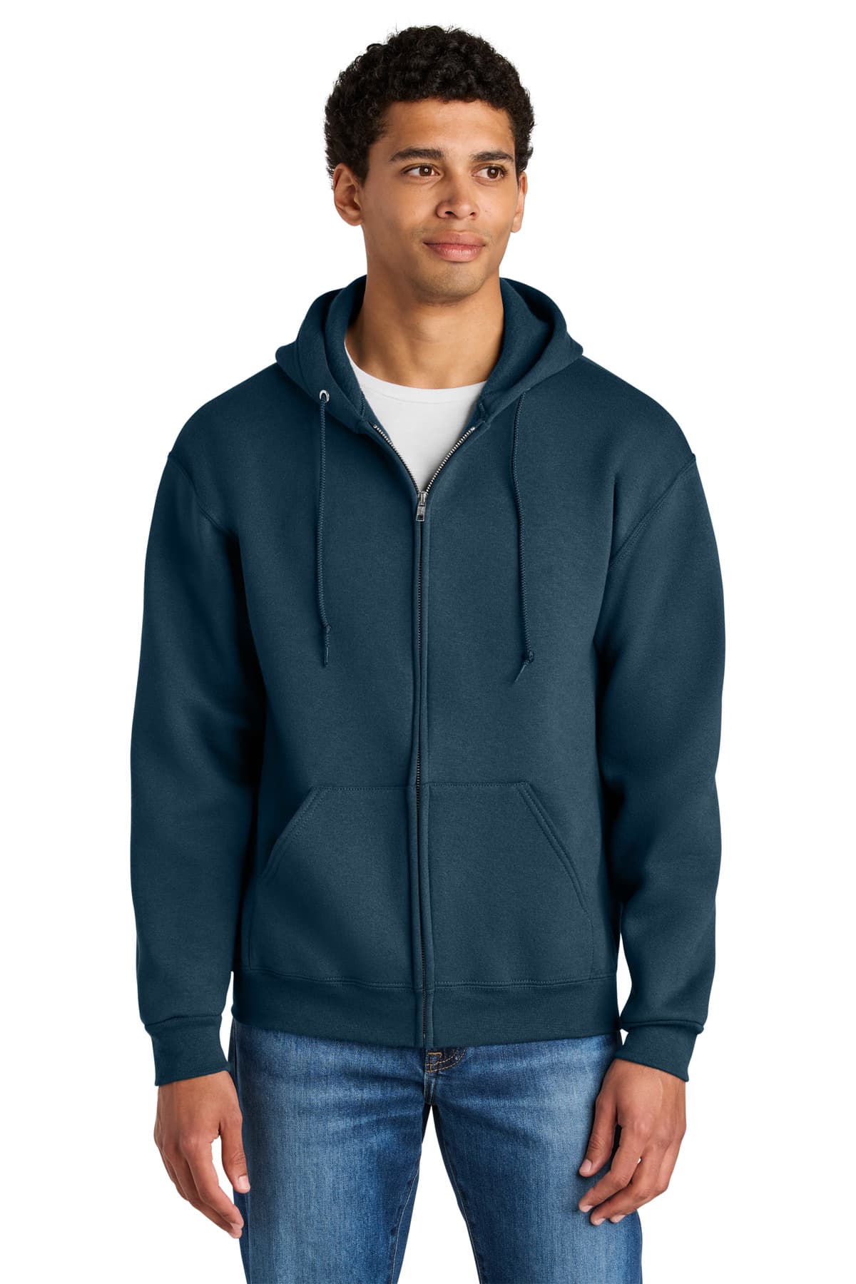 Jerzees Rugged  Unisex Full-Zip Hooded Sweatshirt Z12M thumbnail 2