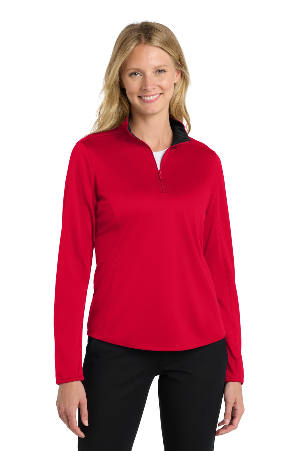 Port Authority ® Women's Silk Touch  Performance 1/4-Zip LK584 thumbnail 4