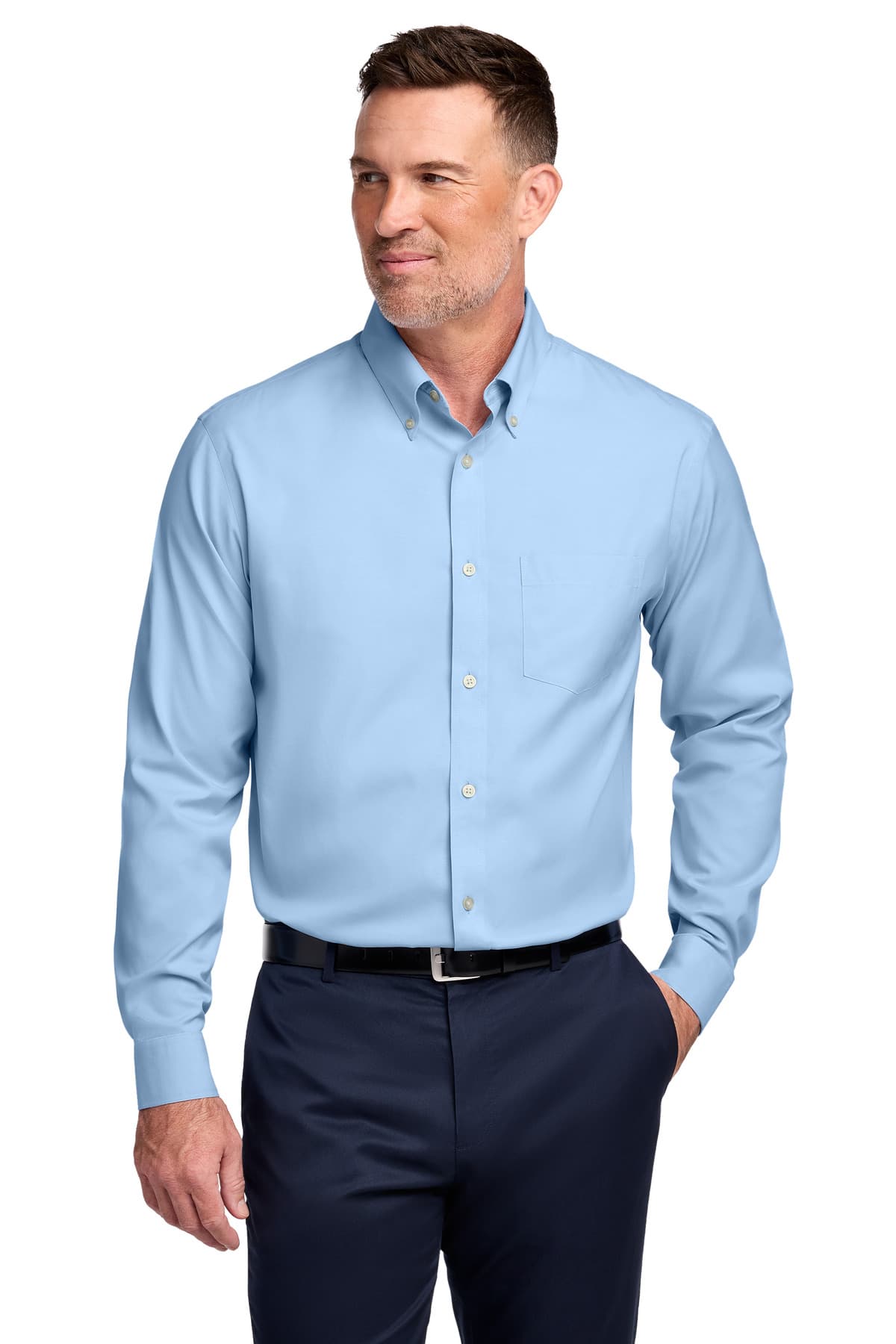 Brooks Brothers ® Wrinkle-Free Stretch Pinpoint Shirt BB18000 thumbnail 4