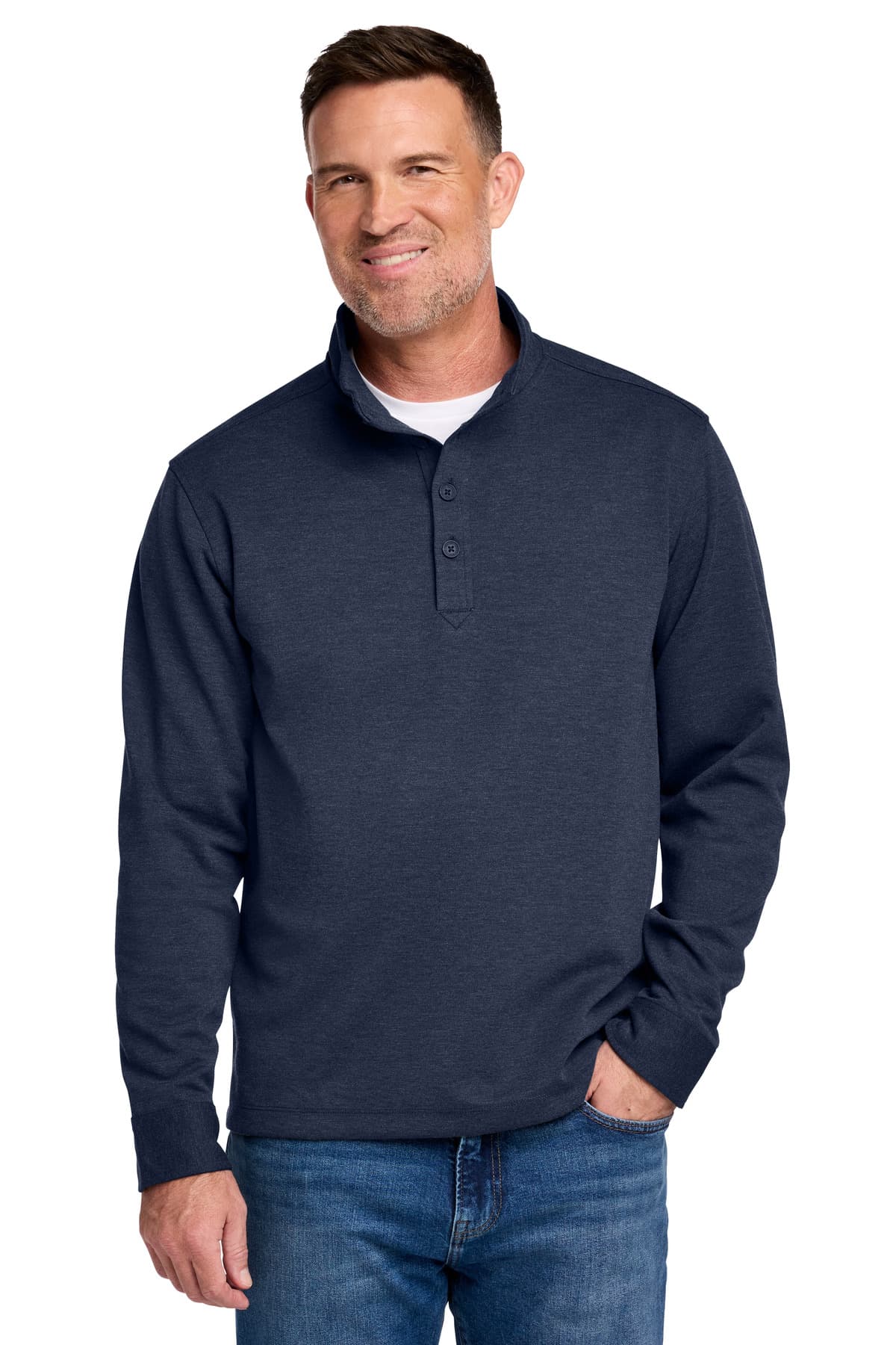 Brooks Brothers ® Mid-Layer Stretch 1/2-Button BB18202 thumbnail 4