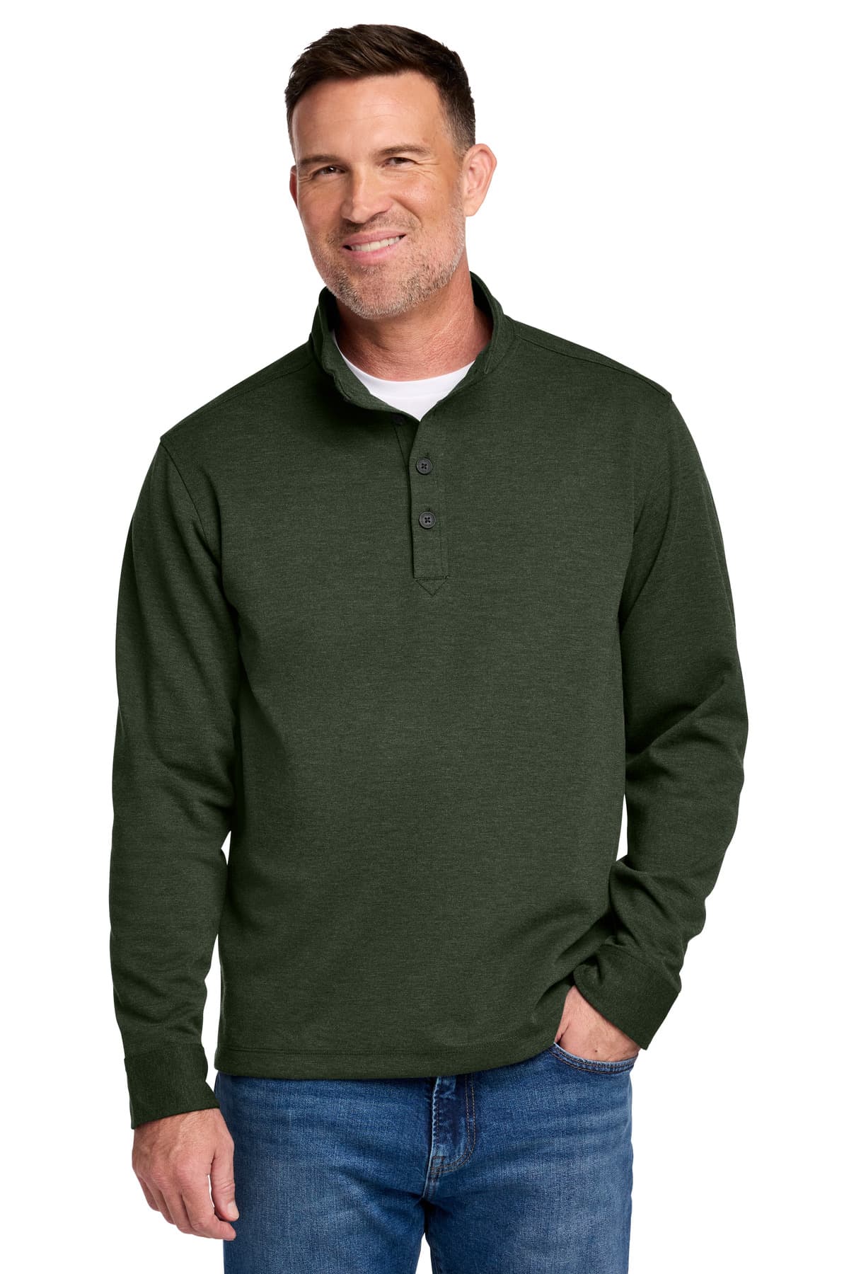 Brooks Brothers ® Mid-Layer Stretch 1/2-Button BB18202 thumbnail 5