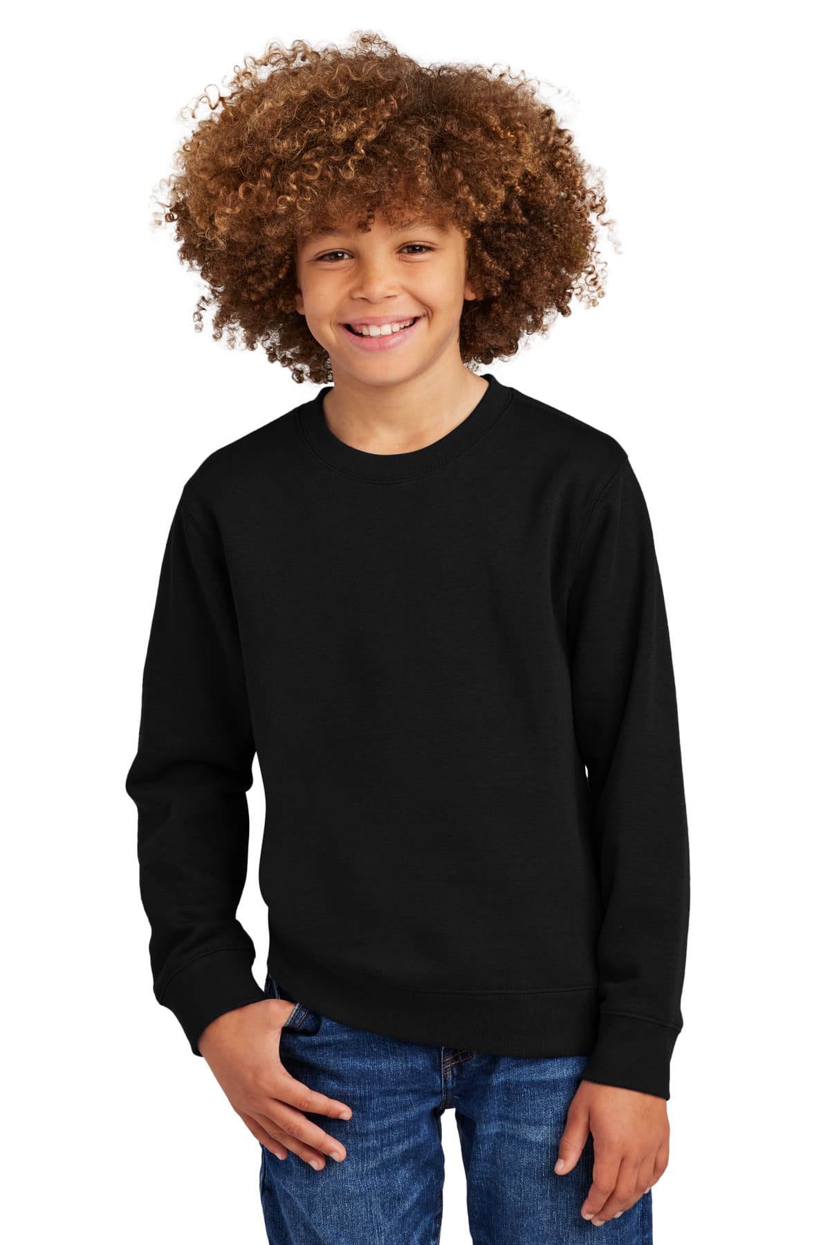 District ® Youth V.I.T.  Fleece Crew DT6104Y thumbnail 2