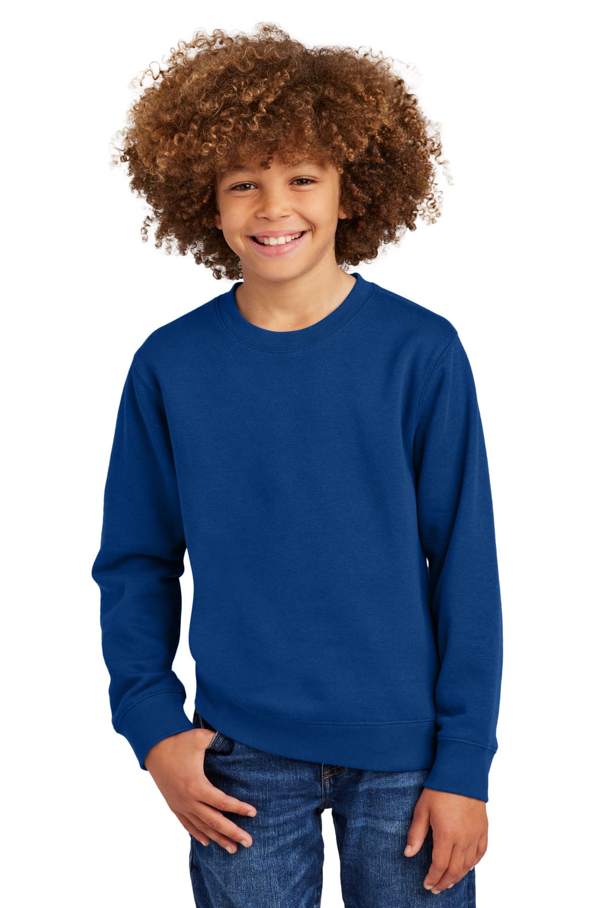 District ® Youth V.I.T.  Fleece Crew DT6104Y thumbnail 4
