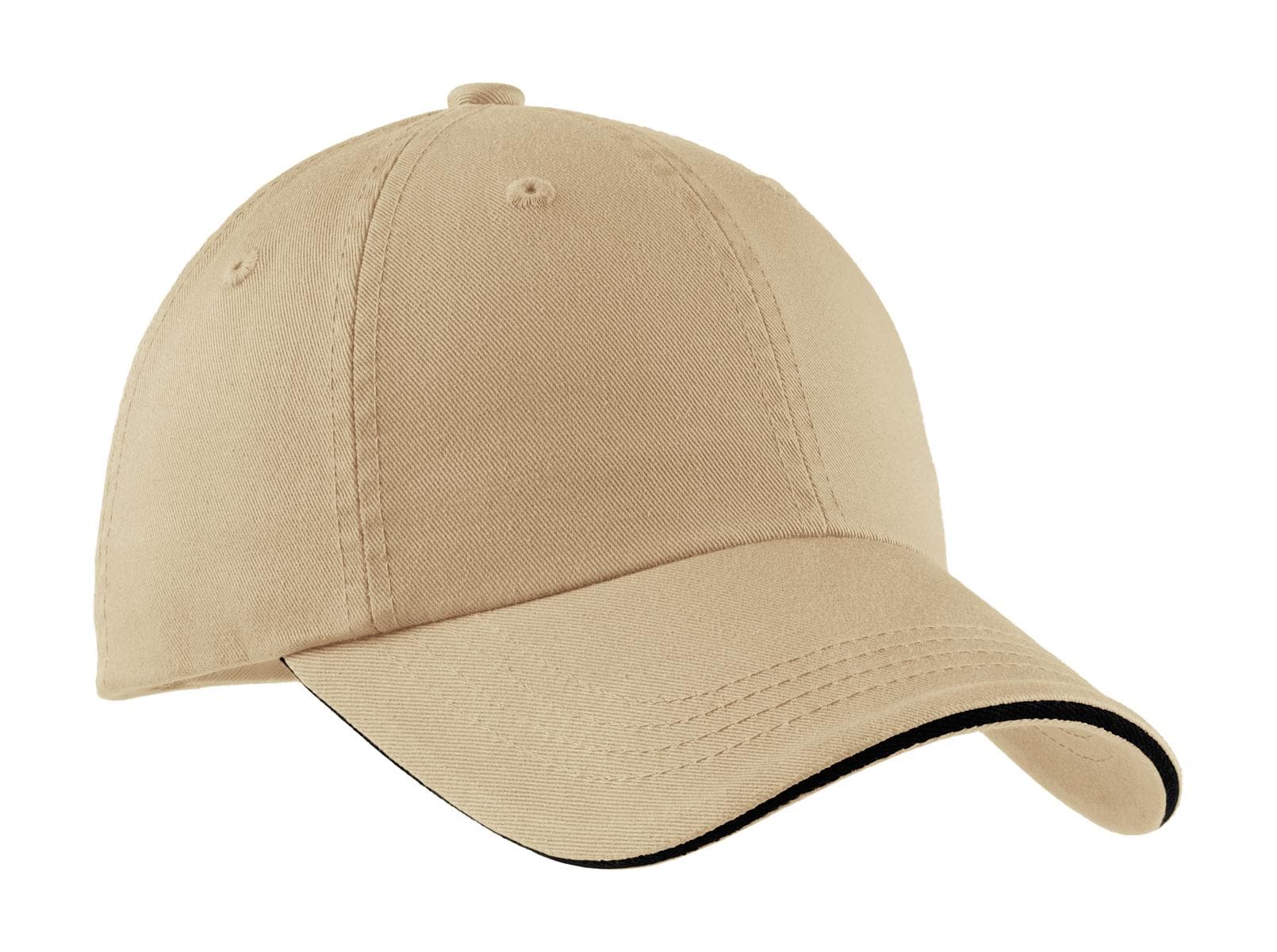 Port Authority ® Sandwich Bill Cap with Striped Closure. C830 thumbnail 4