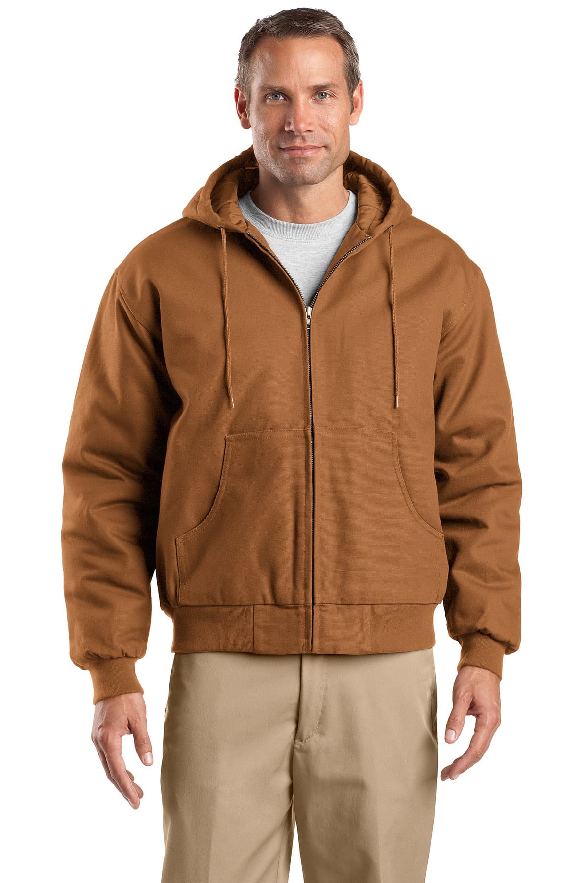 CornerStone ® Tall Duck Cloth Hooded Work Jacket. TLJ763H thumbnail 3
