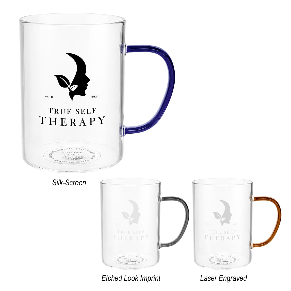 13.5 Oz. Hue Glass Mug