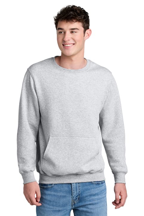 Port & Co ™ Core Fleece Crewneck Pocket Sweatshirt PC78PKT