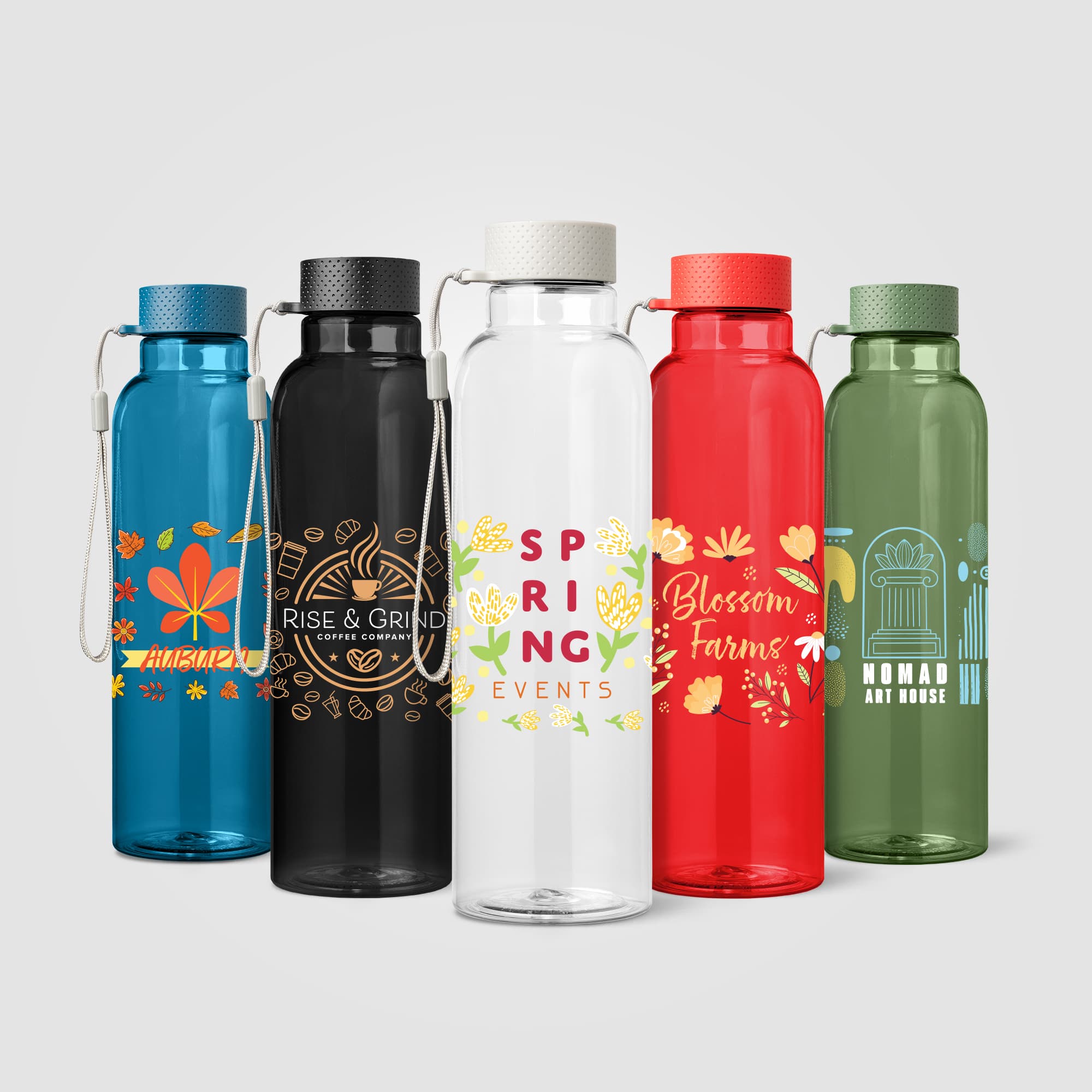 Aura rPET Wrist Strap Bottle - 24 oz. - Image 1