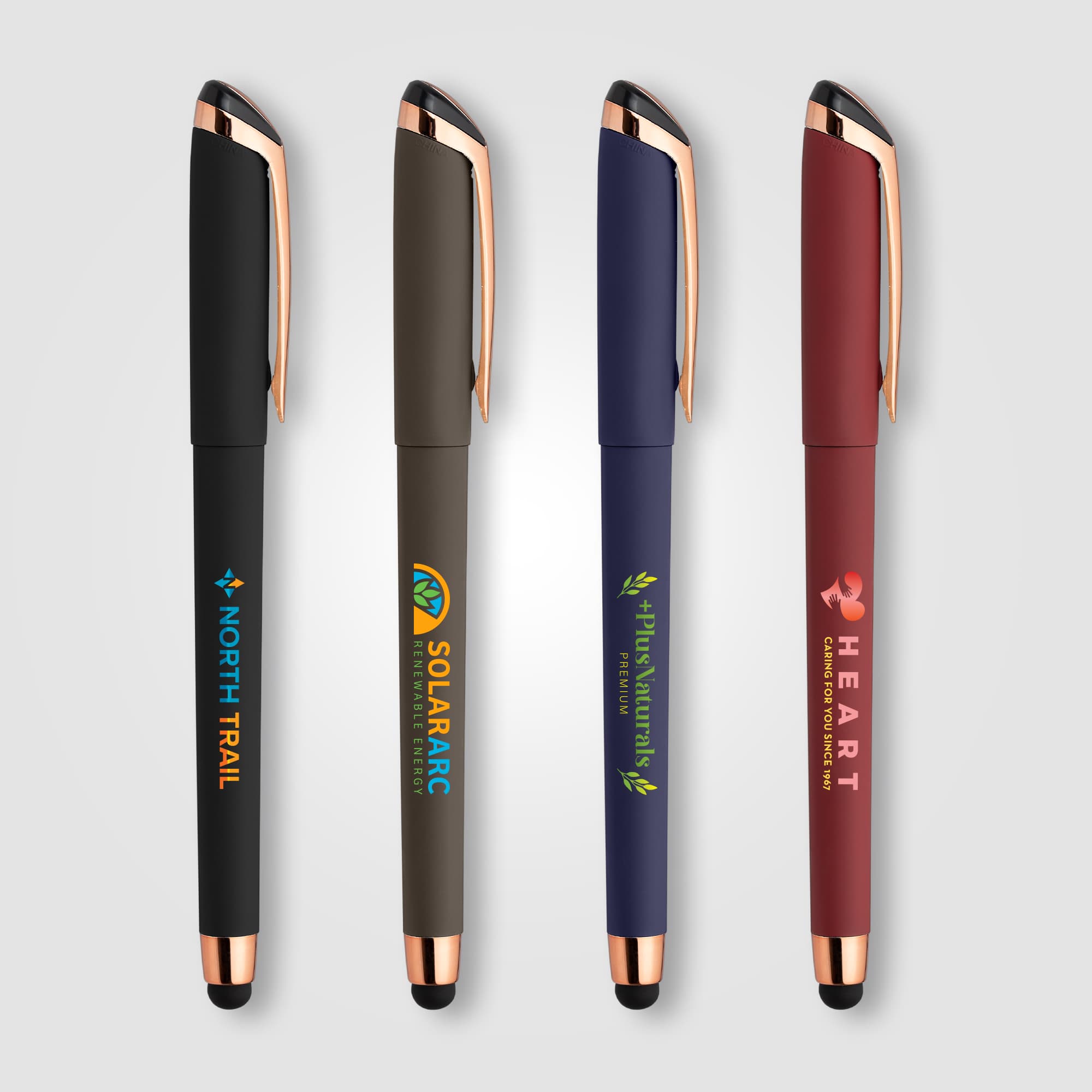 Gazelle Gel Softy Rose Gold Pen with Stylus