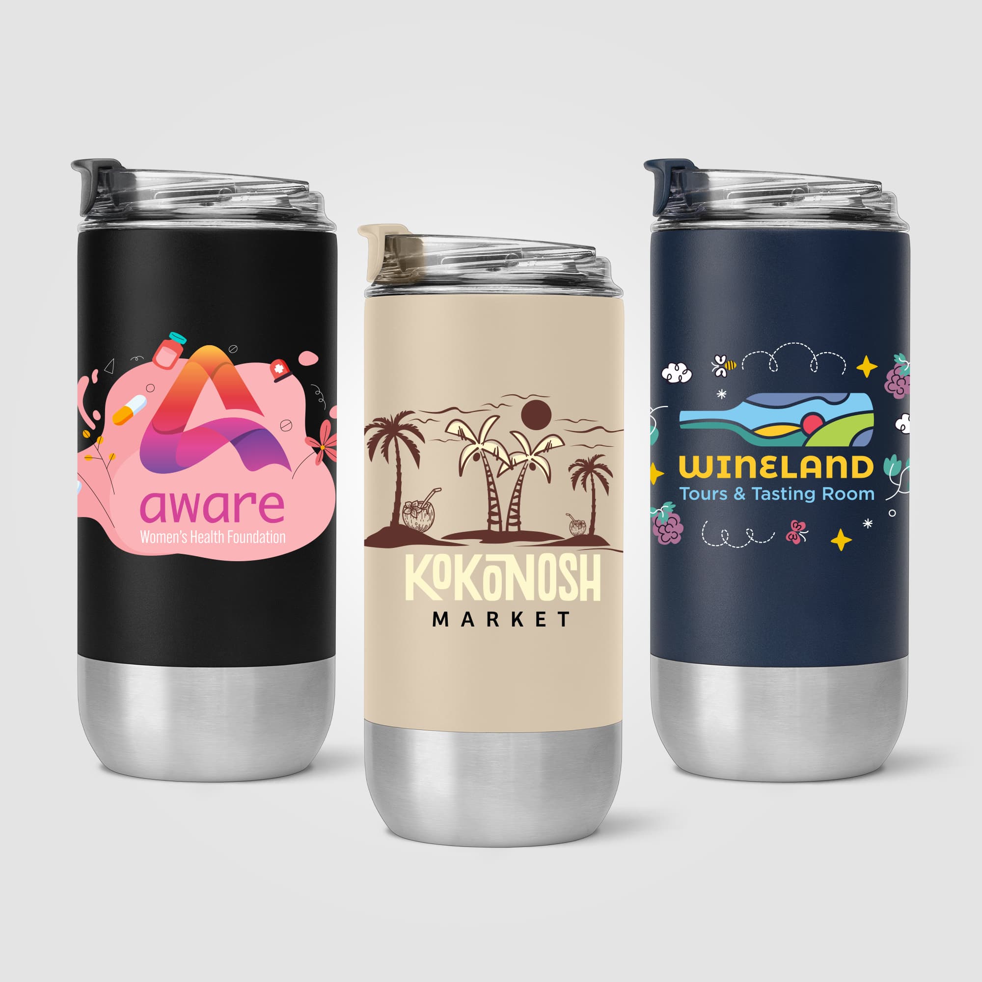 Glacier - 16 oz. Double-Wall Recycled Stainless Steel Tumbler - Image 1