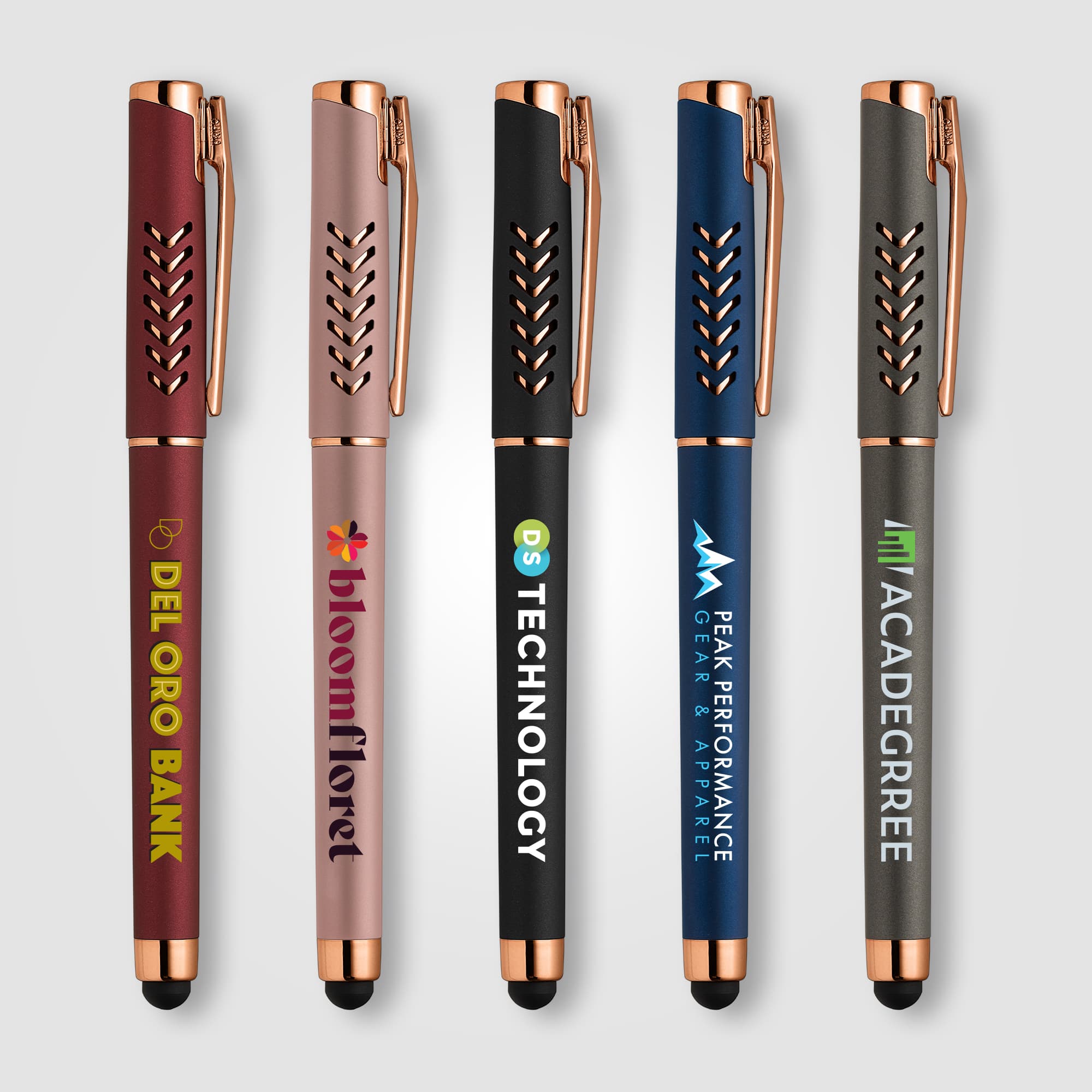 Hollywood Rose Gold Gel Pen with Stylus