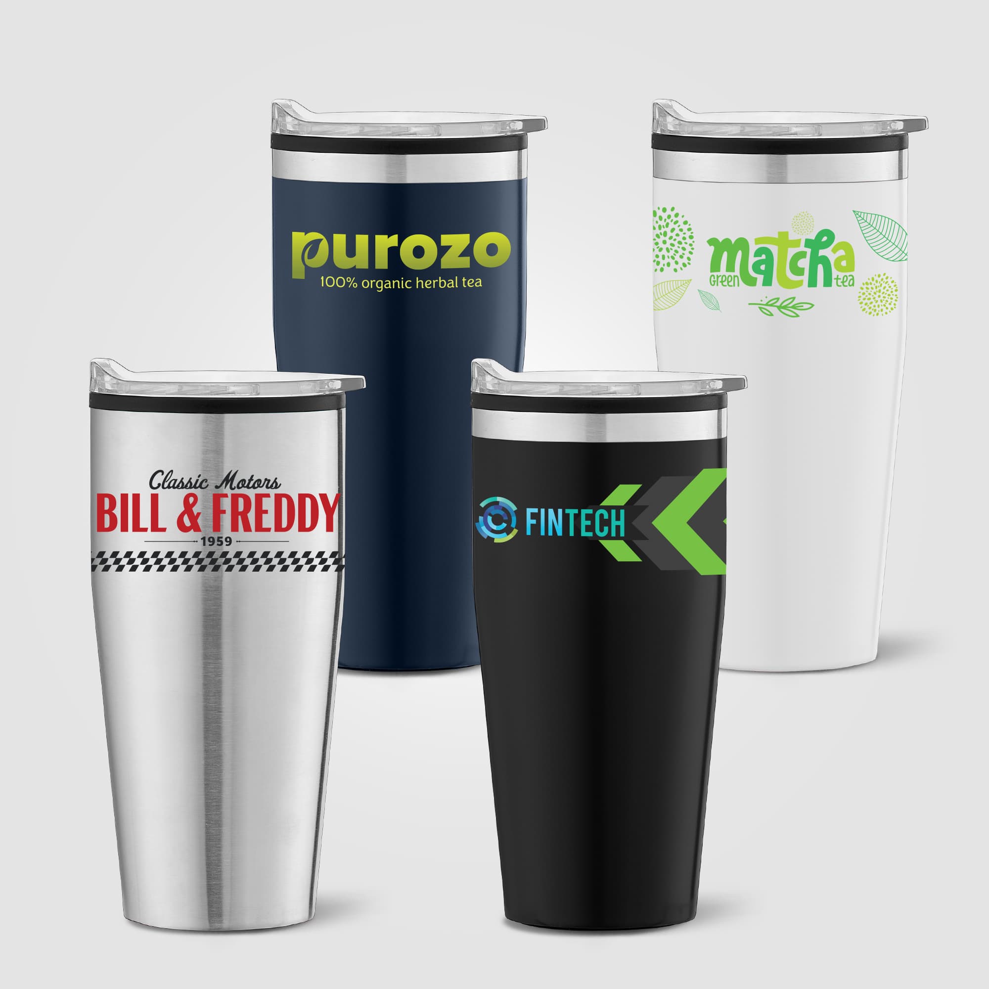 Jasper - 18 oz. Stainless Steel Tumbler with Plastic Interior - Image 1
