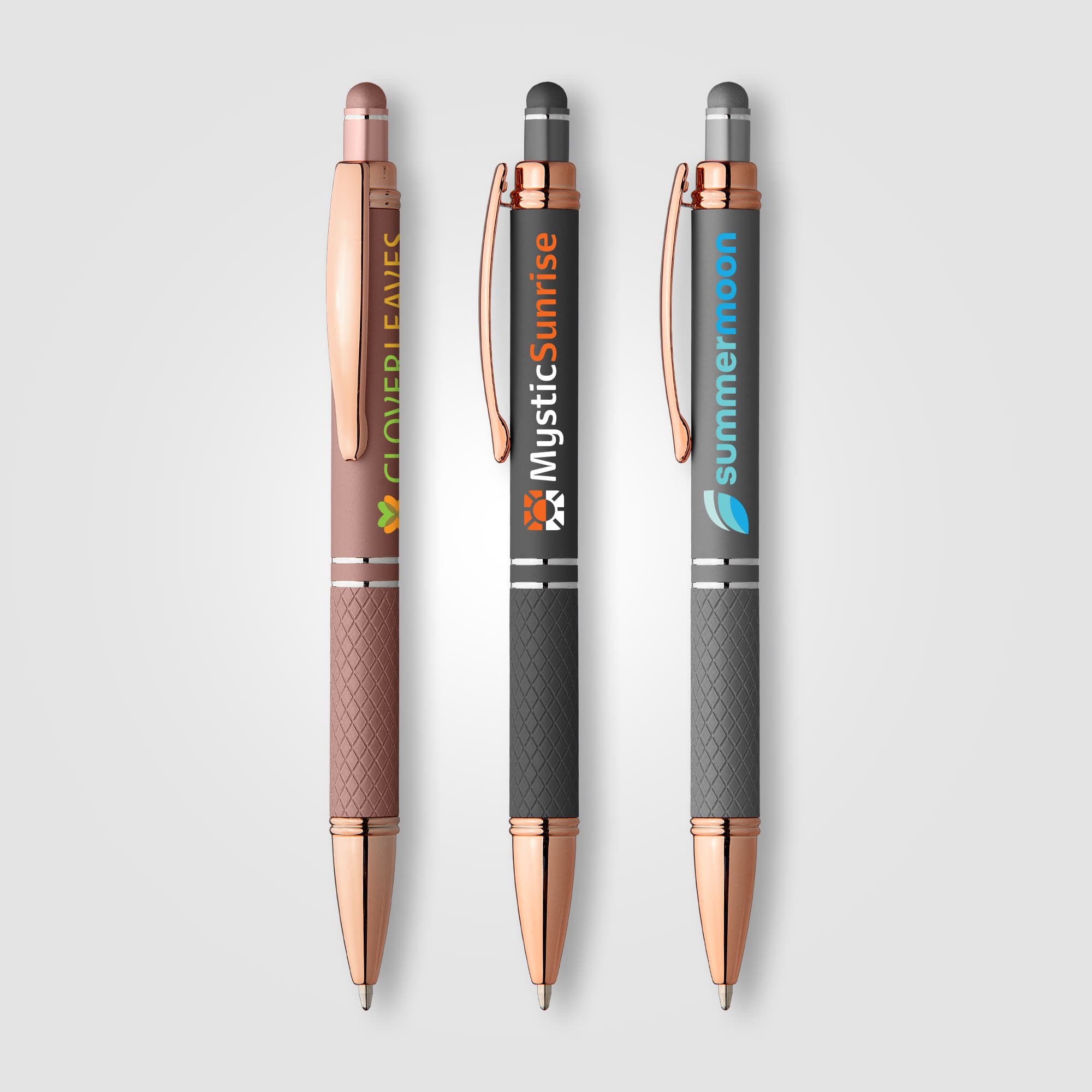 Phoenix Softy Rose Gold Gel Pen with Stylus