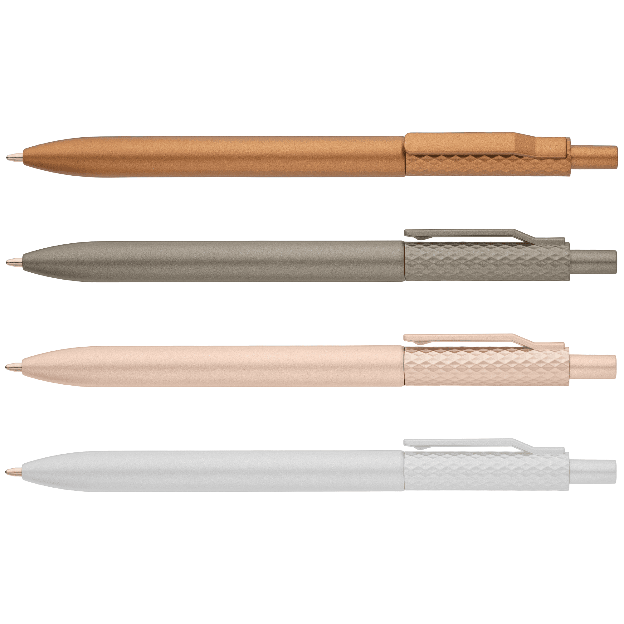 Vale Recycled Plastic Diamond Textured Metallic Pen