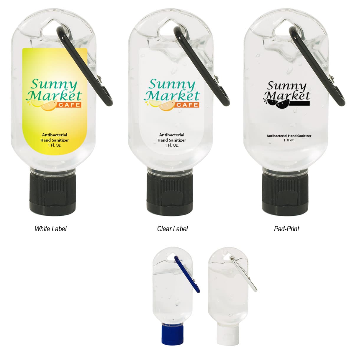 1 Oz. Hand Sanitizer With Carabiner