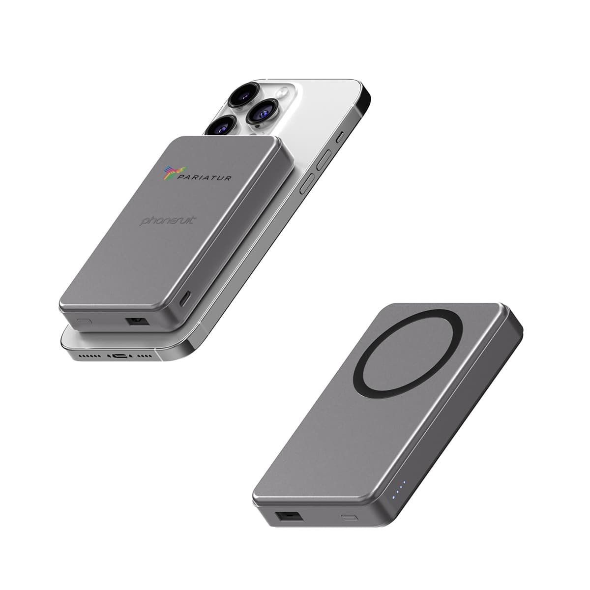 10,000 mAh PhoneSuit® Elite Mag Qi2 Wireless Battery Pack & Portable Pocket Charger