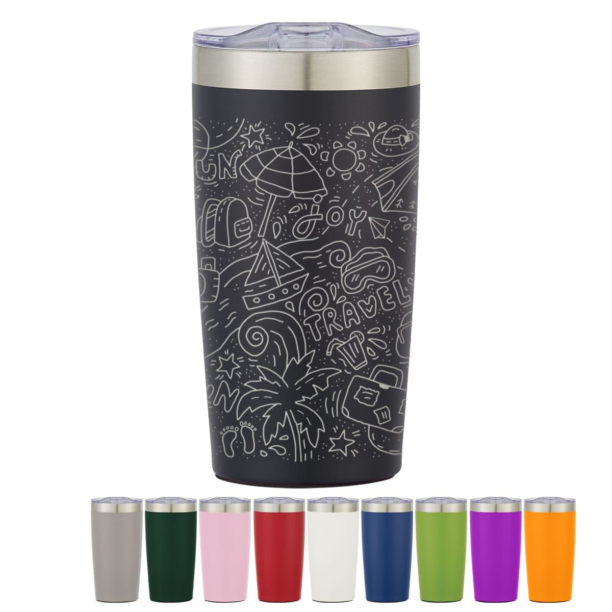 20 Oz. Full Laser Two-Tone Himalayan Tumbler