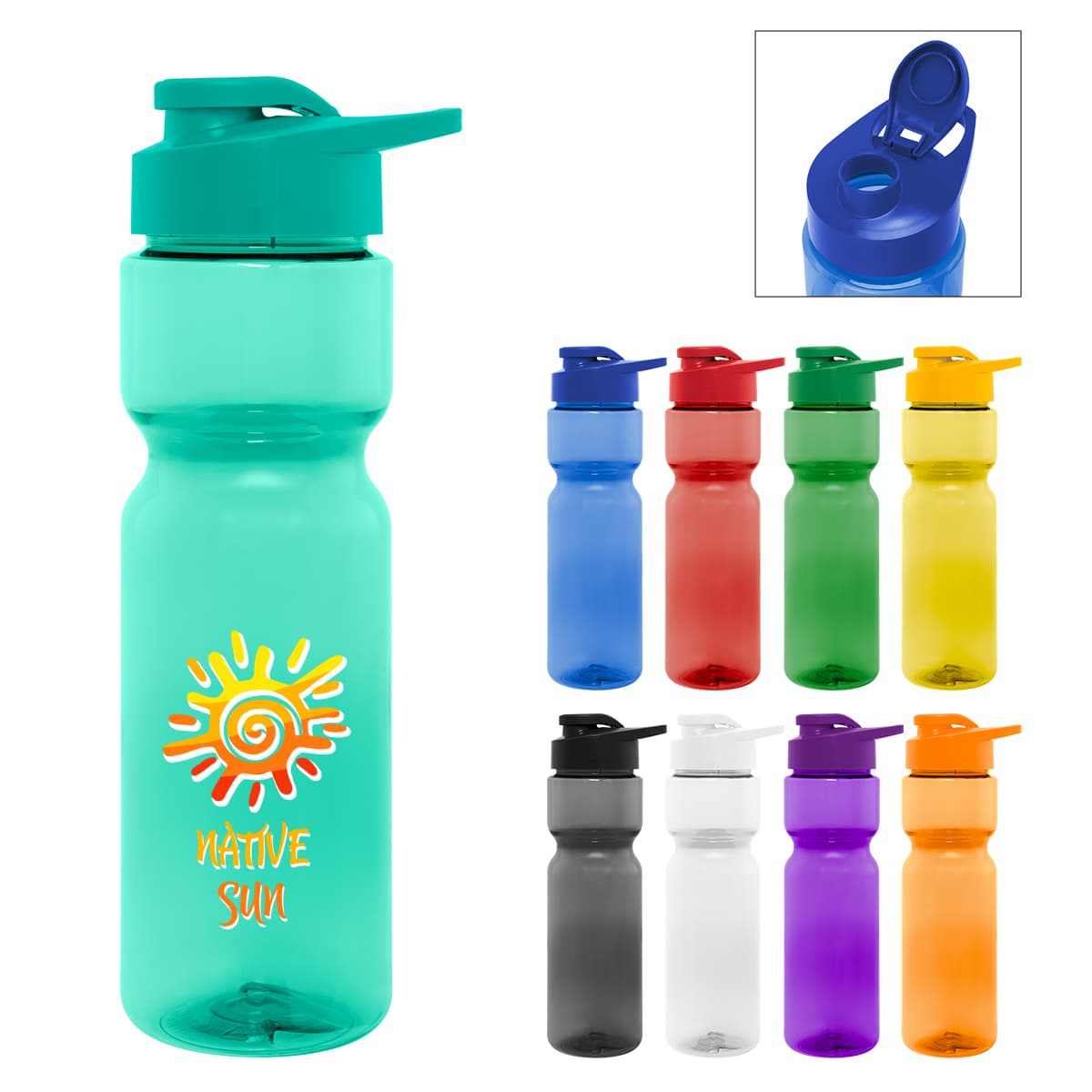 28 Oz. Full Color Clutch Bottle