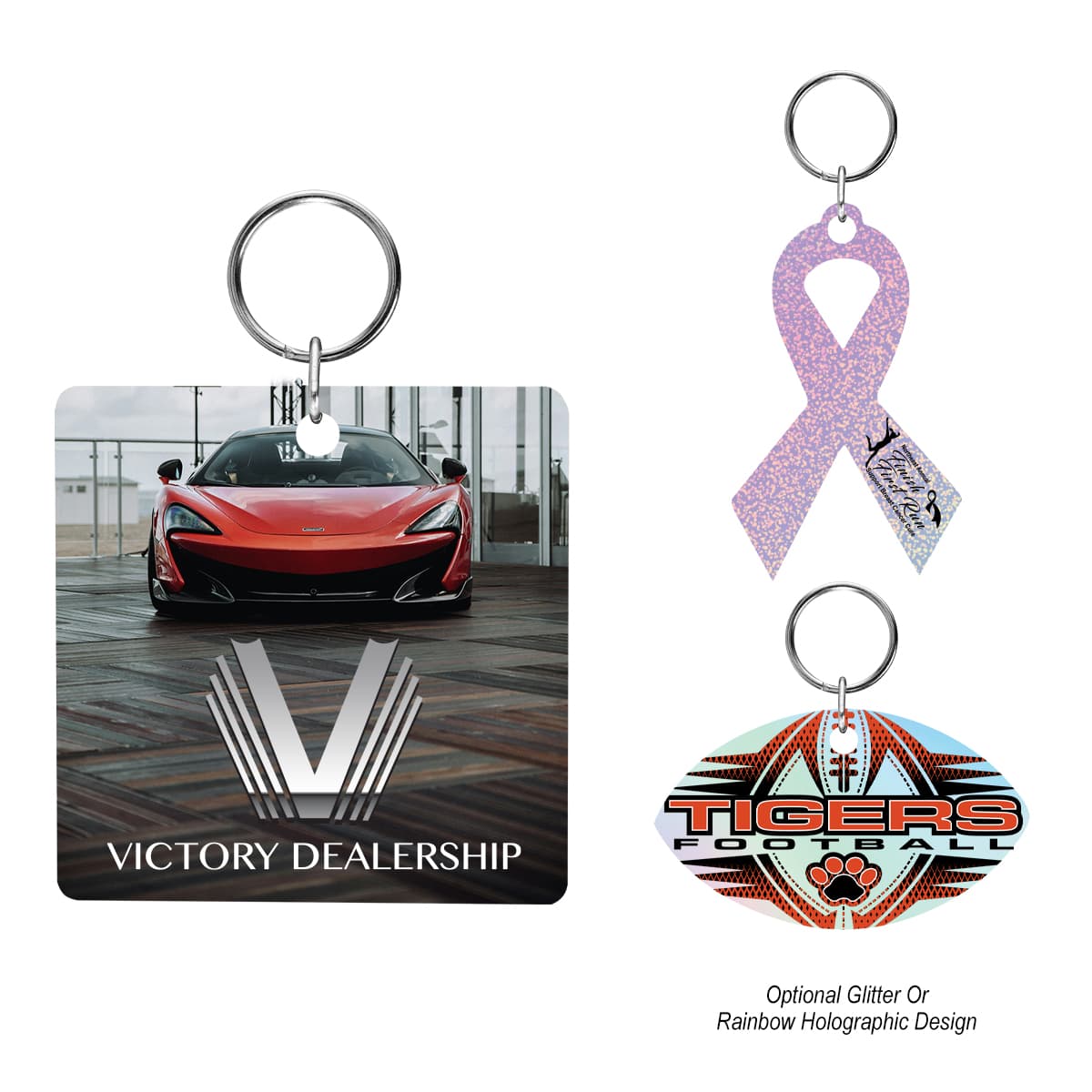 Acrylic Key Tag - Custom Shape 4"