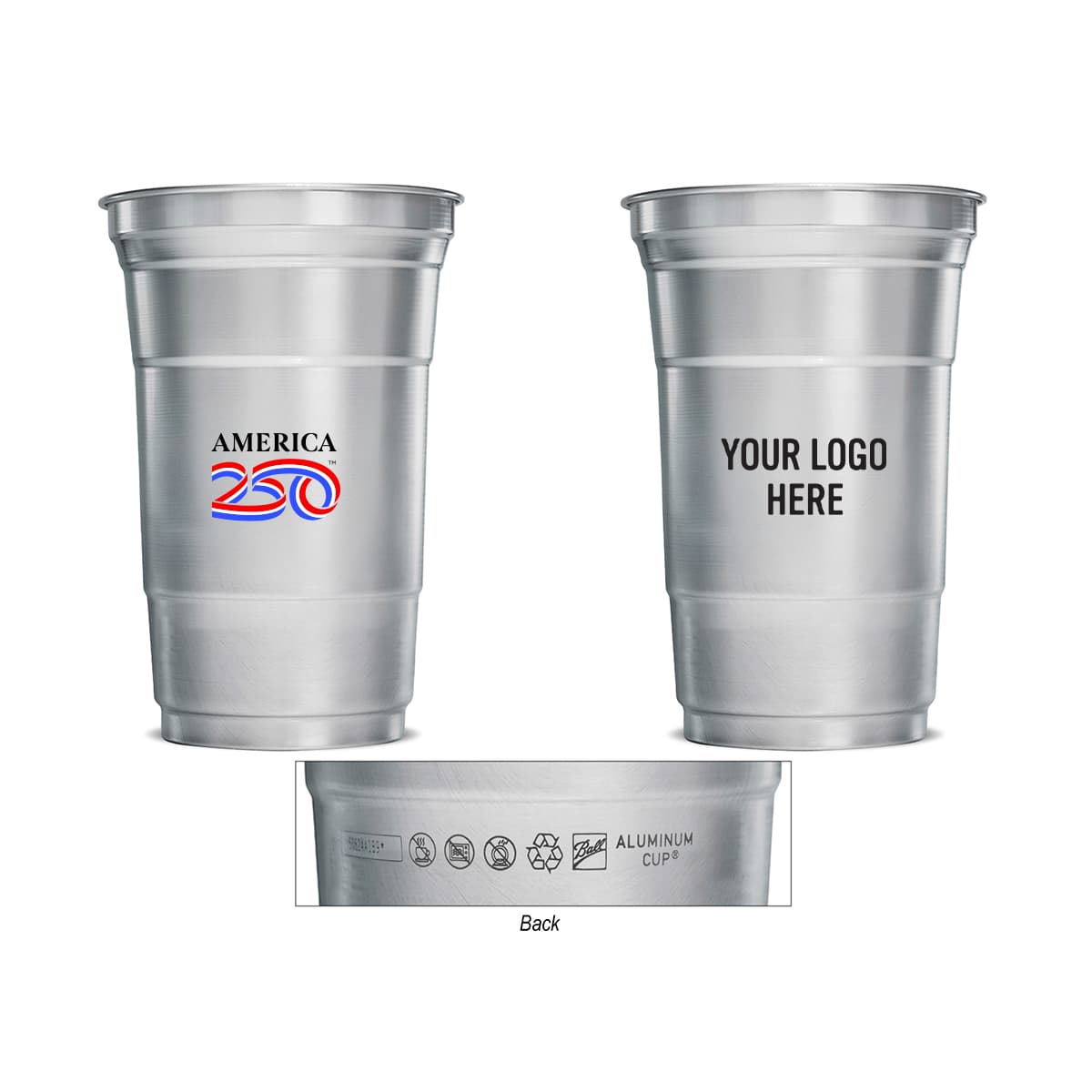 America250™ 20 Oz. Top Cup Aluminum Cup