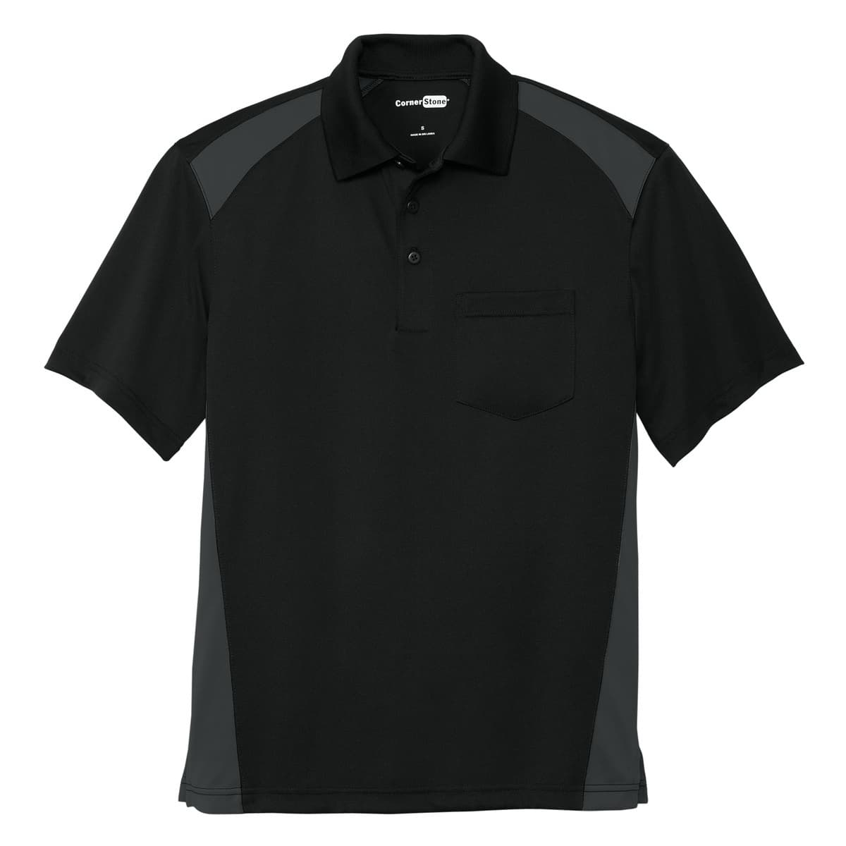 CornerStone® Select Snag-Proof Two Way Colorblock Pocket Polo
