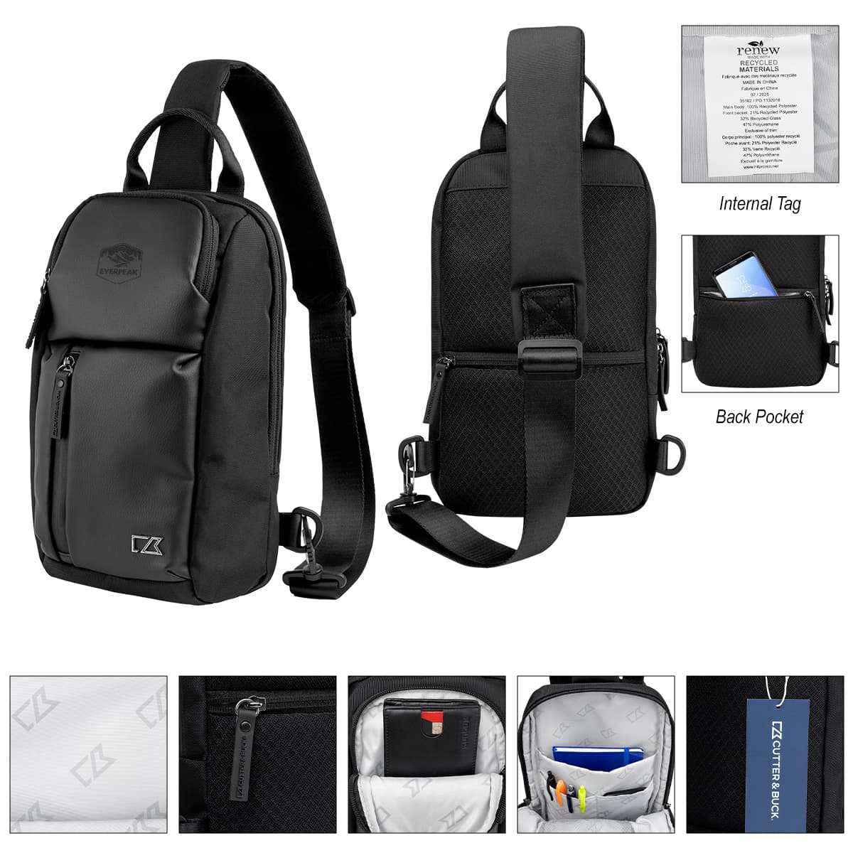 Cutter & Buck® Active Collection Sling Bag - Image 1