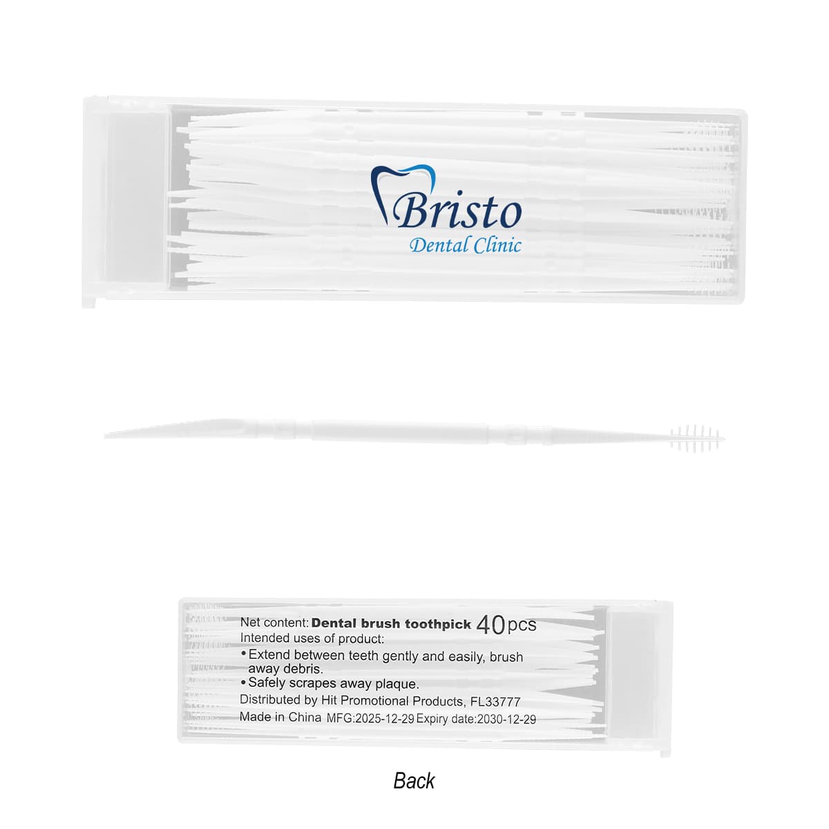 Dual-Action Dental Picks In Travel Case