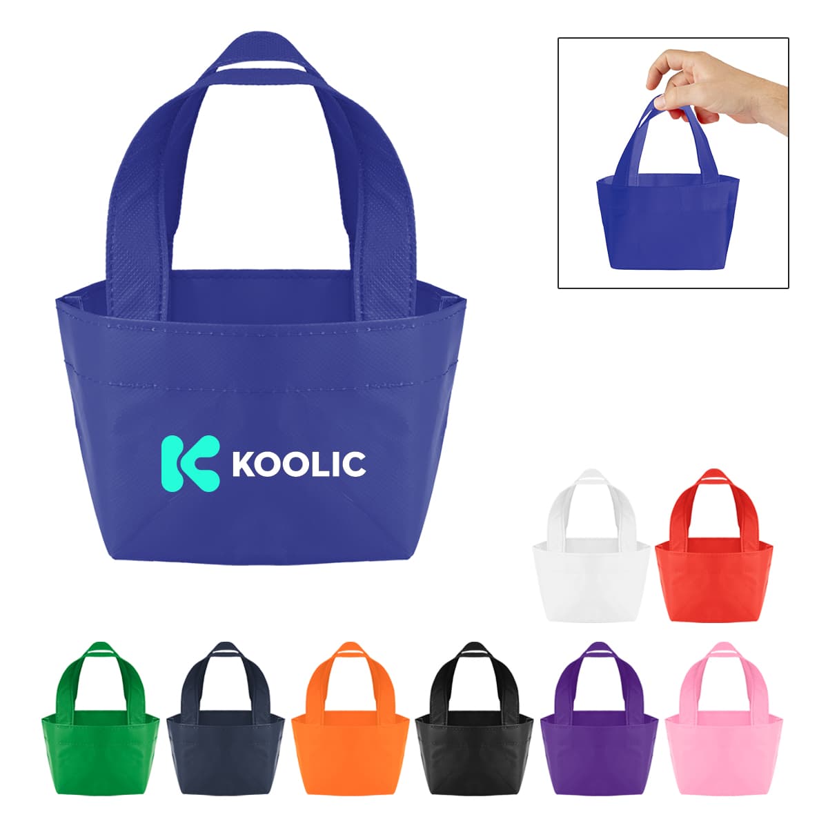 Recycled Non-Woven Micro Mini Tote Bag - Image 1