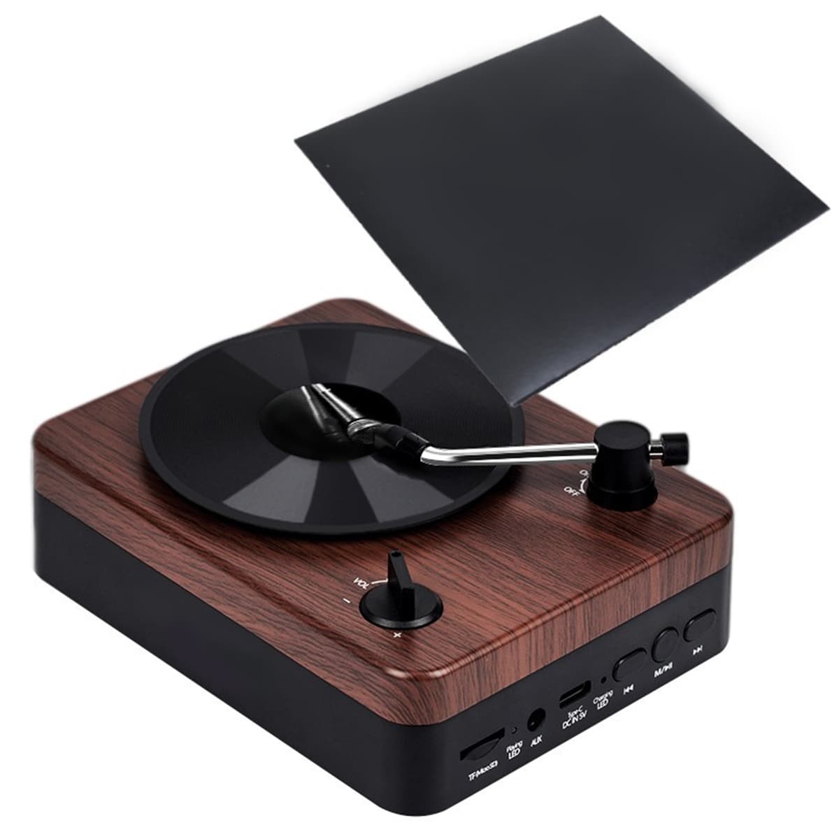 Turntable Wireless Speaker With Custom Record Envelope