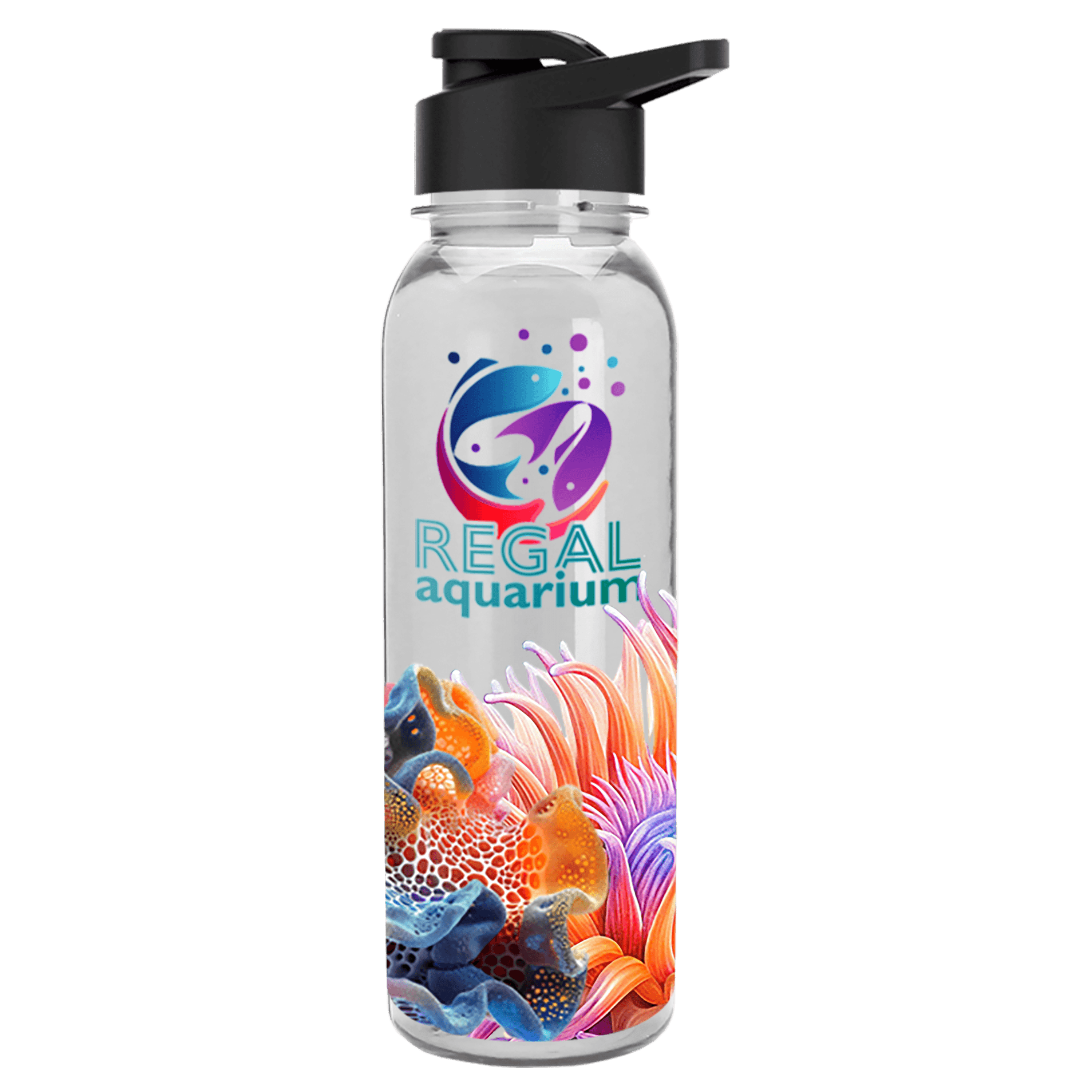 Garyline® Flat-Sided Tritan® Bottle with Drink-Thru Lid - 24 oz.
