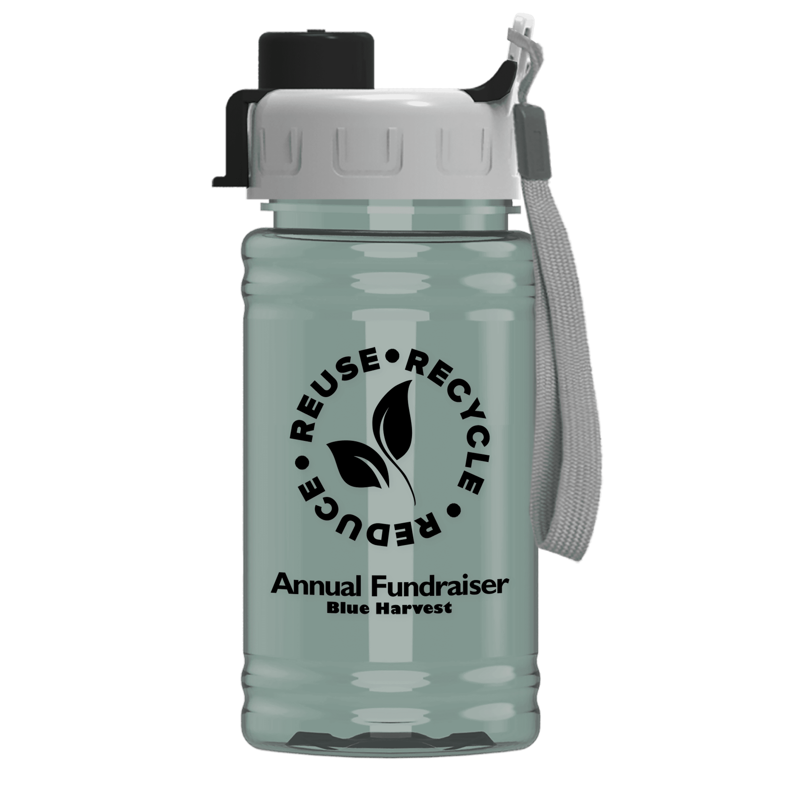 Garyline® Mini RPET Bottle with Quick-Snap Lid - 16 oz.