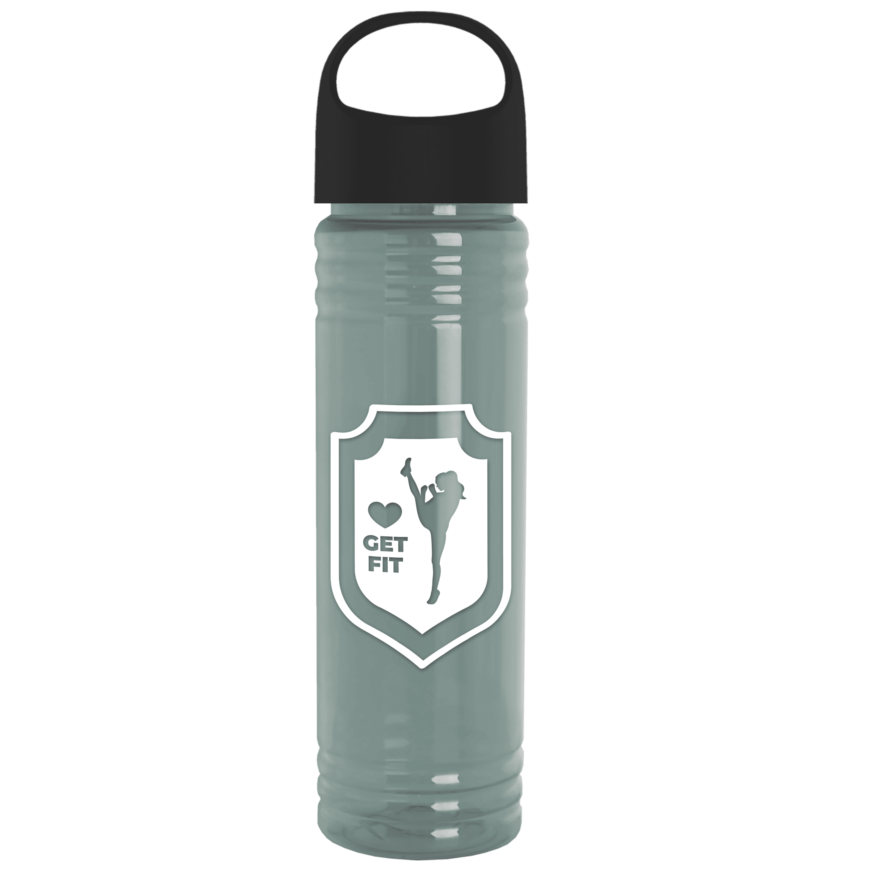 Garyline® Slim Fit RPET Bottle with Oval Crest Lid - 24 oz.