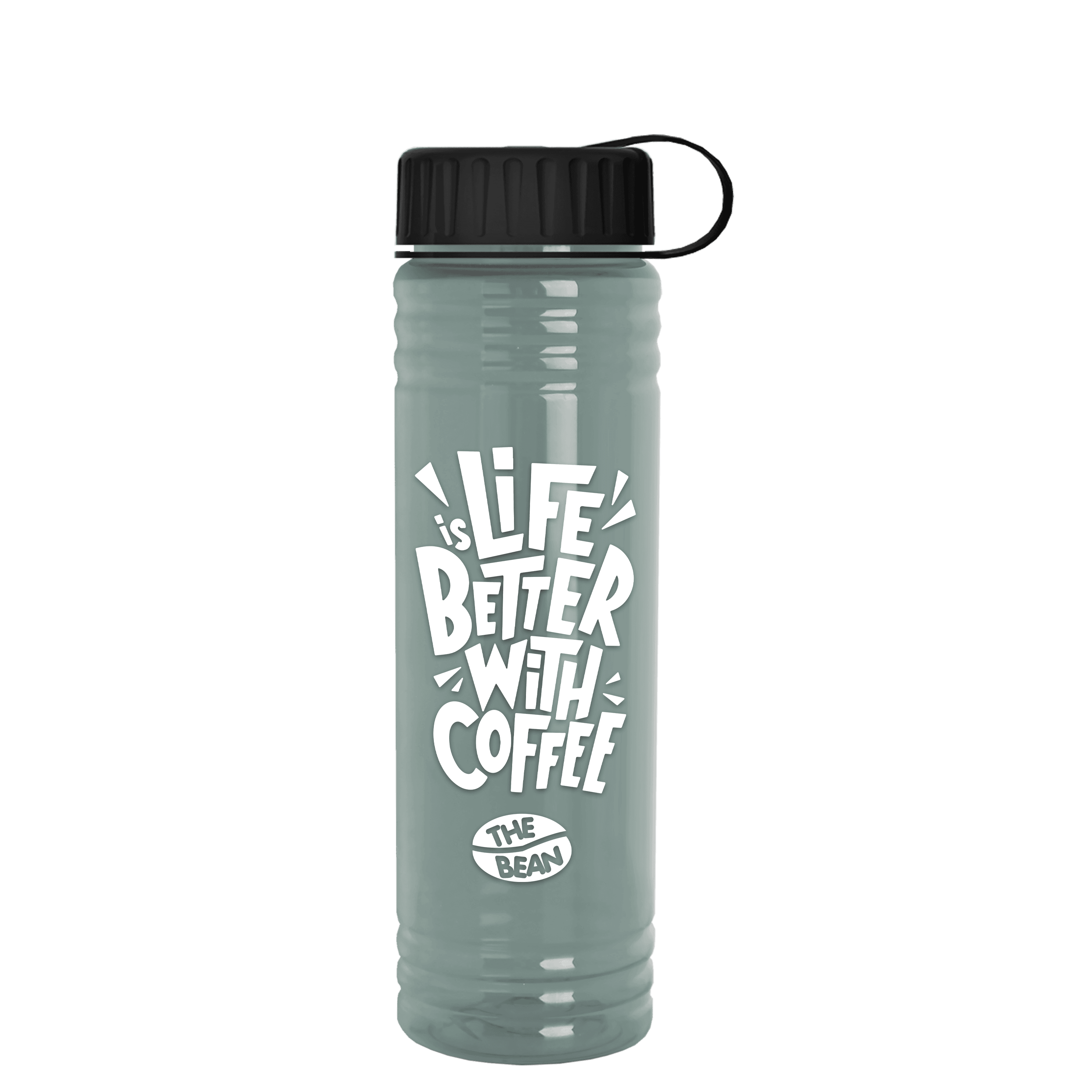 Garyline® Slim Fit RPET Bottle with Tethered Lid - 24 oz.