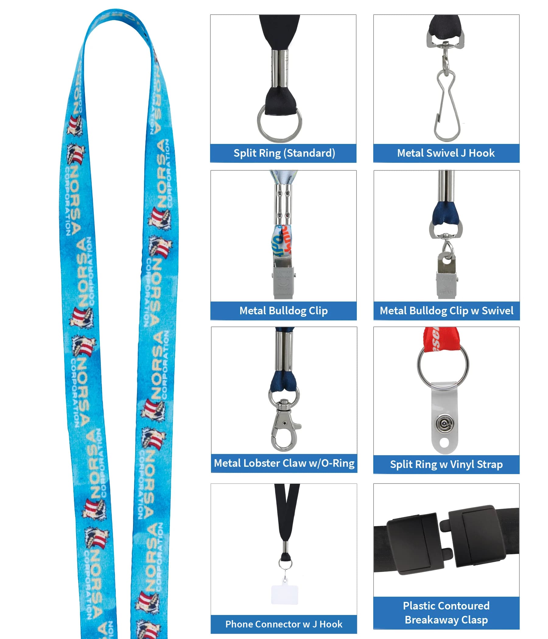 Good Value™ 1/2" Fine-Print Lanyard