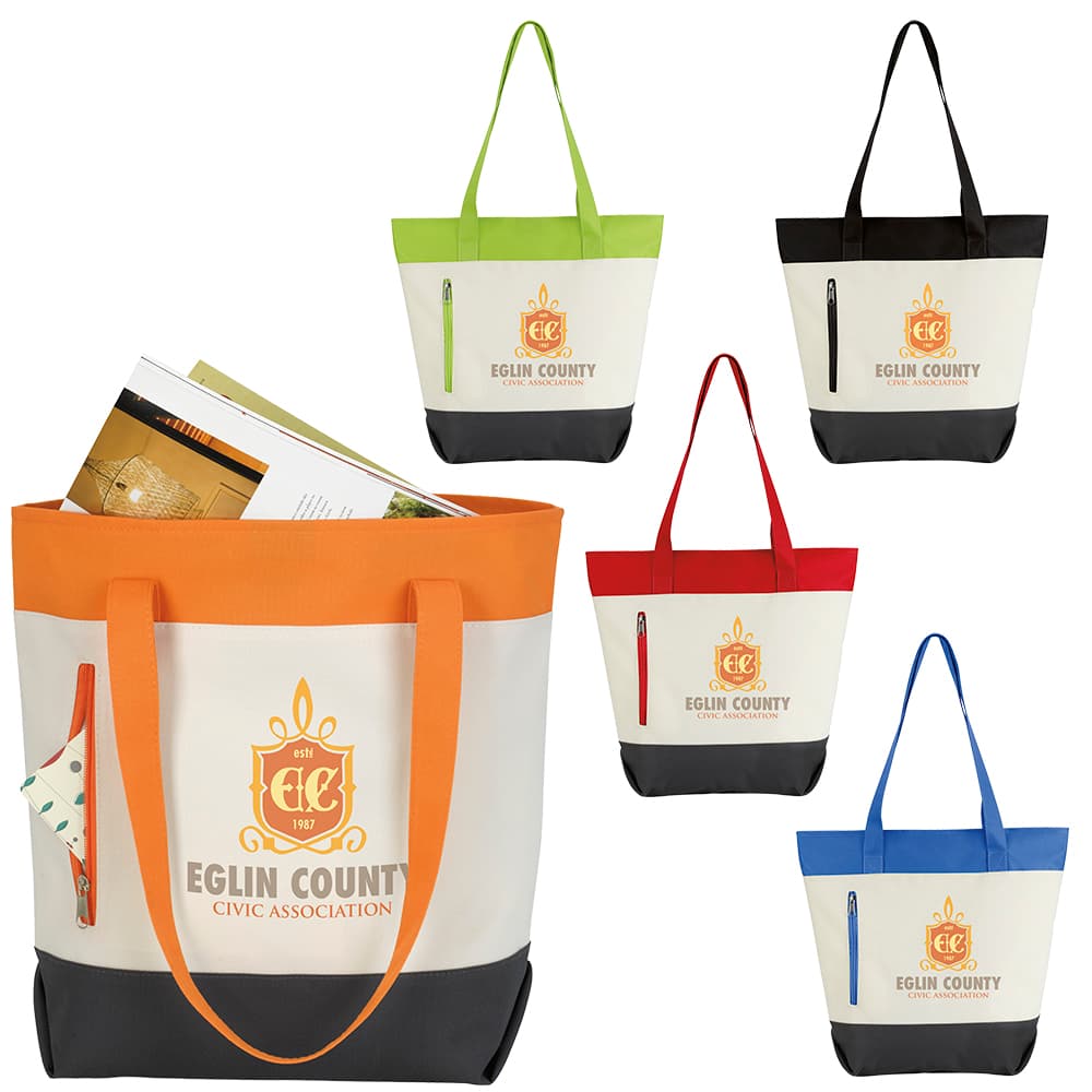 Good Value™ Color Zip Tote - Image 1