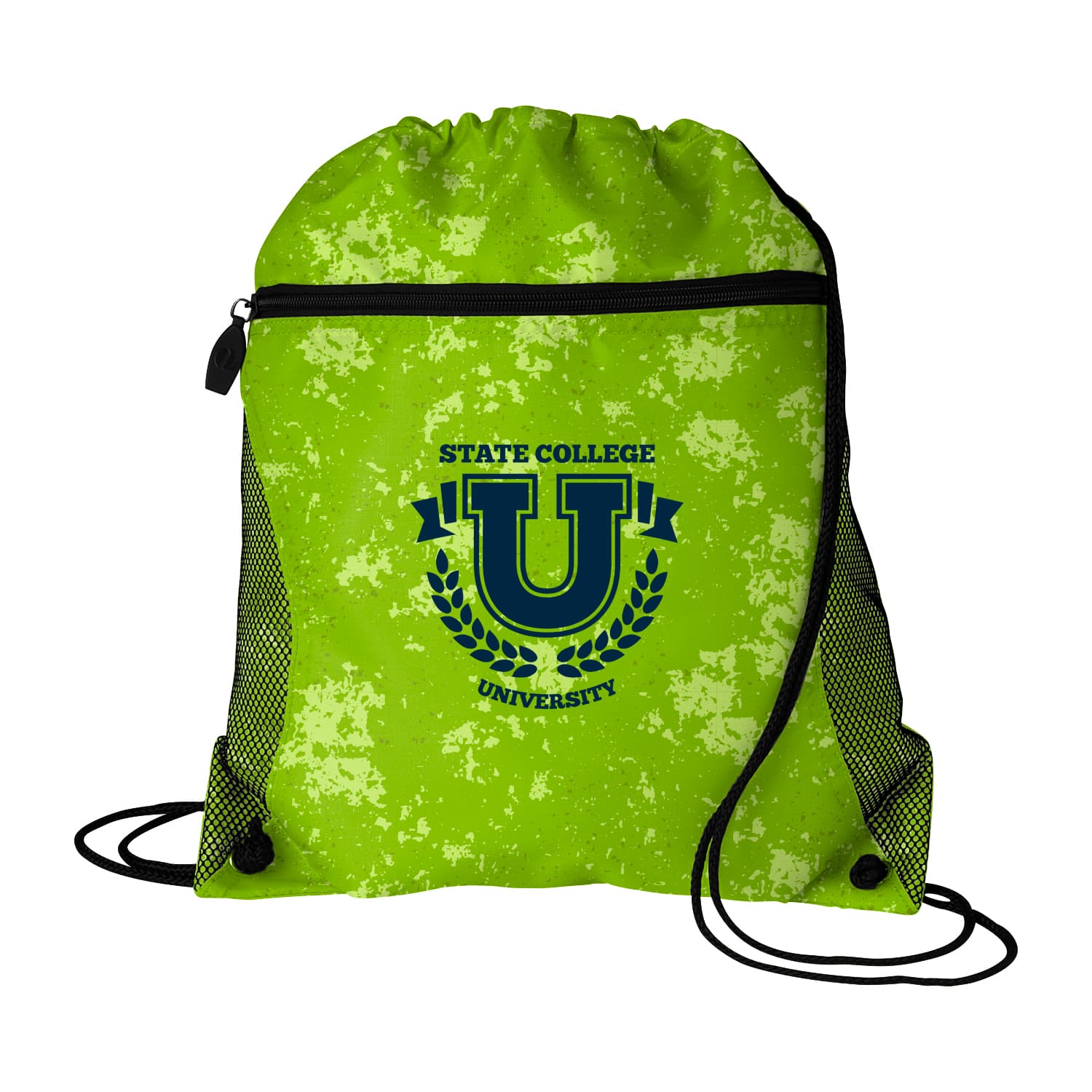 Good Value™ Distressed Printed Mesh Pocket Drawcord - Image 1