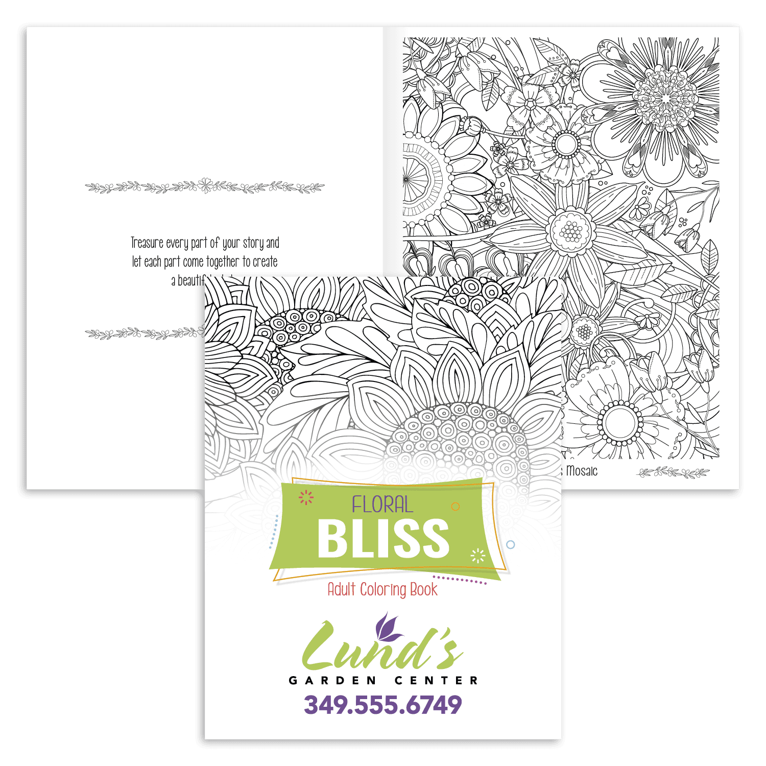 Good Value™ Floral Bliss Adult Coloring Book