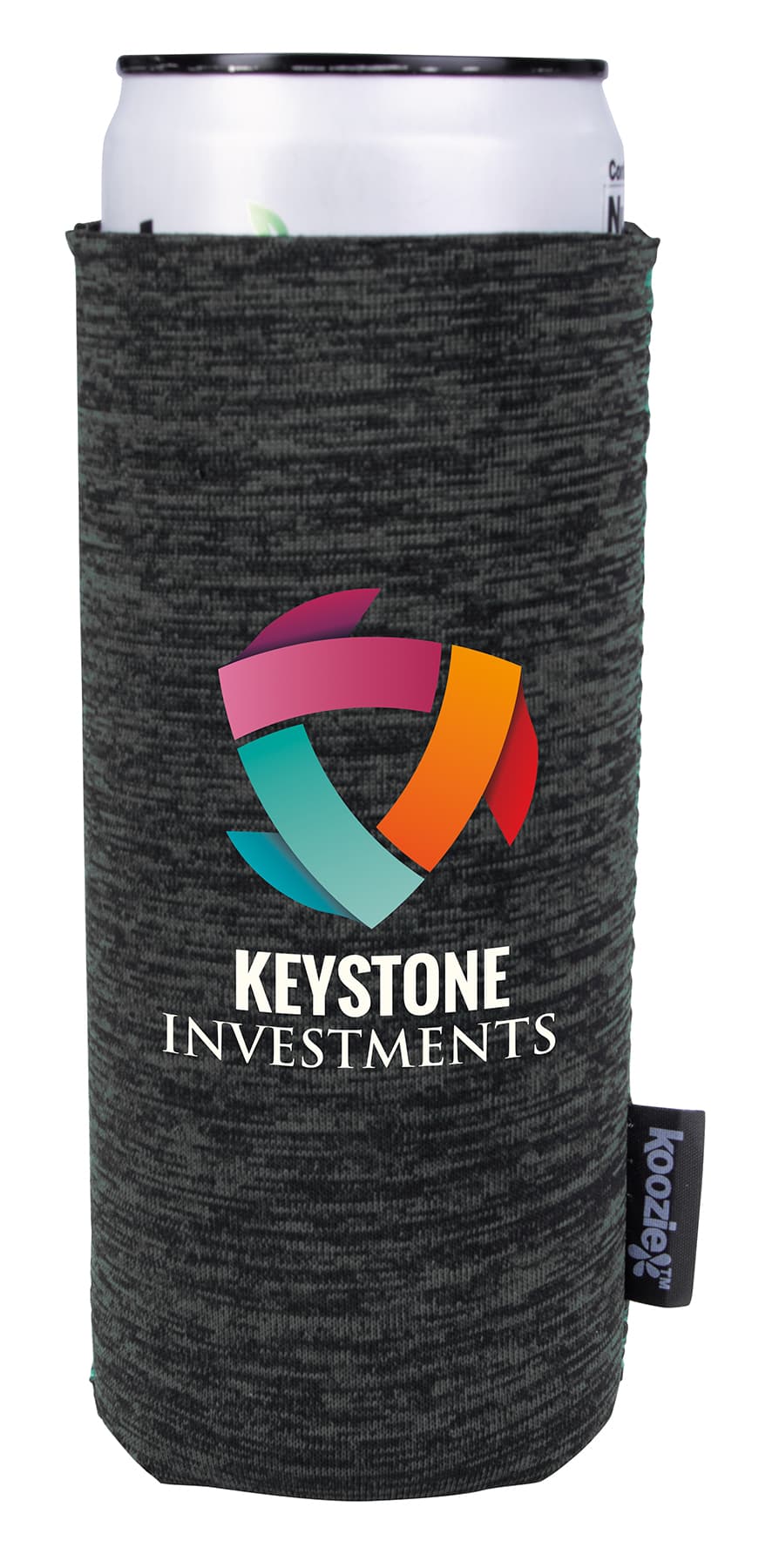 Koozie® Heather Collapsible Slim Can Cooler - Image 1