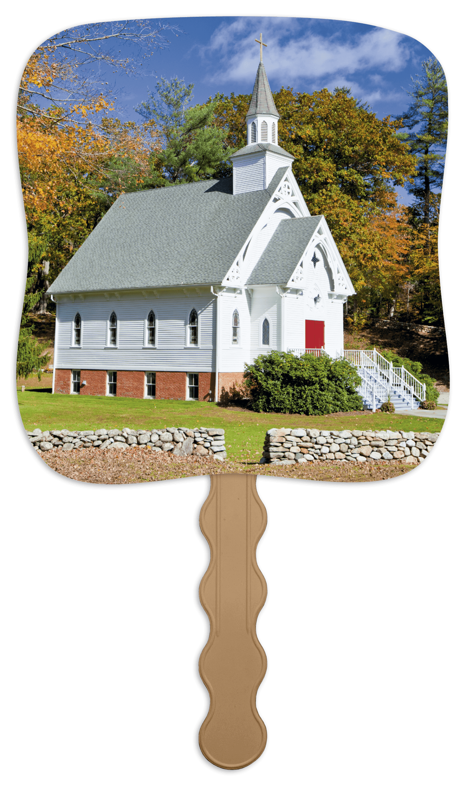 Skinner & Kennedy® Little White Church - Pictorial Fan