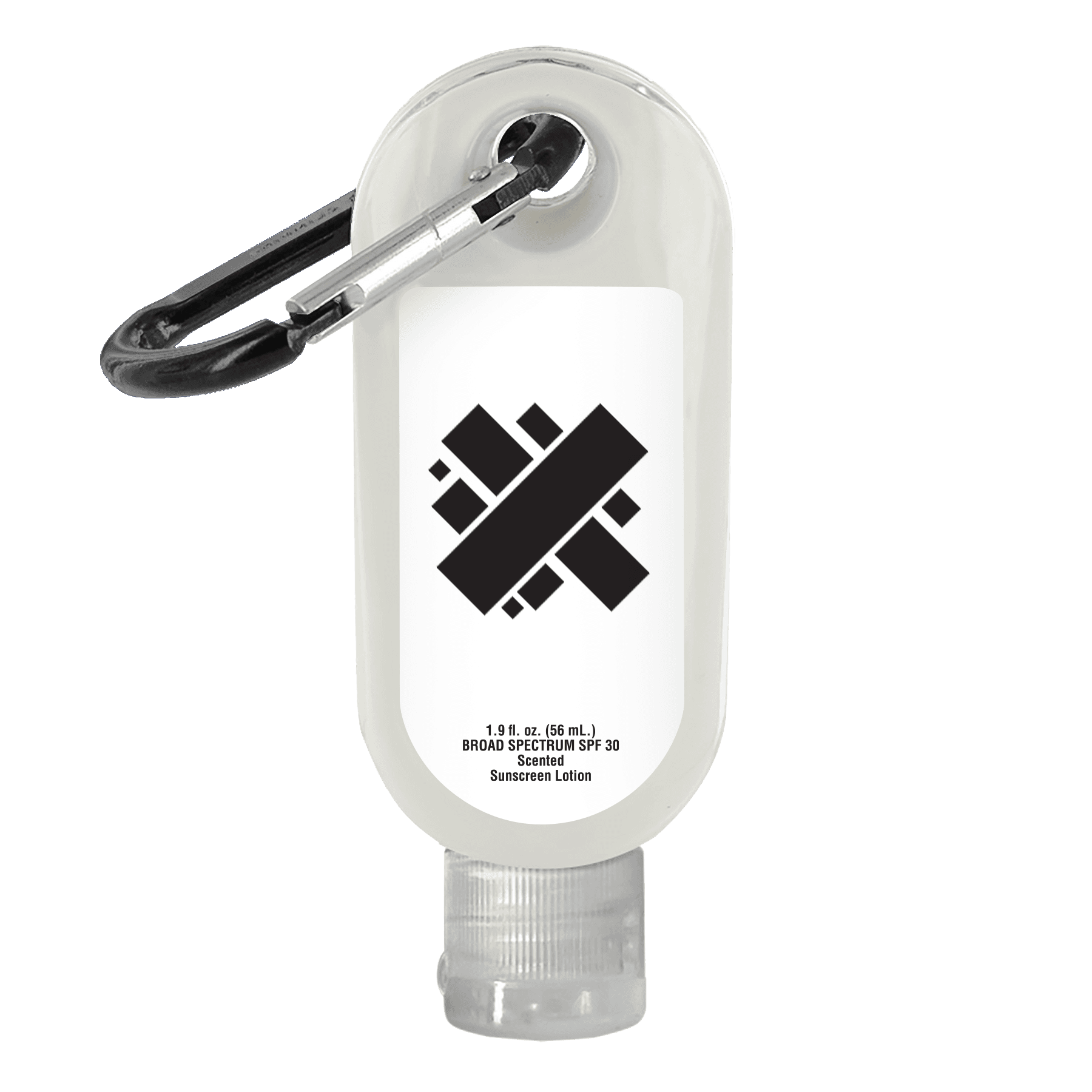SPF-30 Sunscreen in Clear Bottle with Carabiner - 1.9 oz.