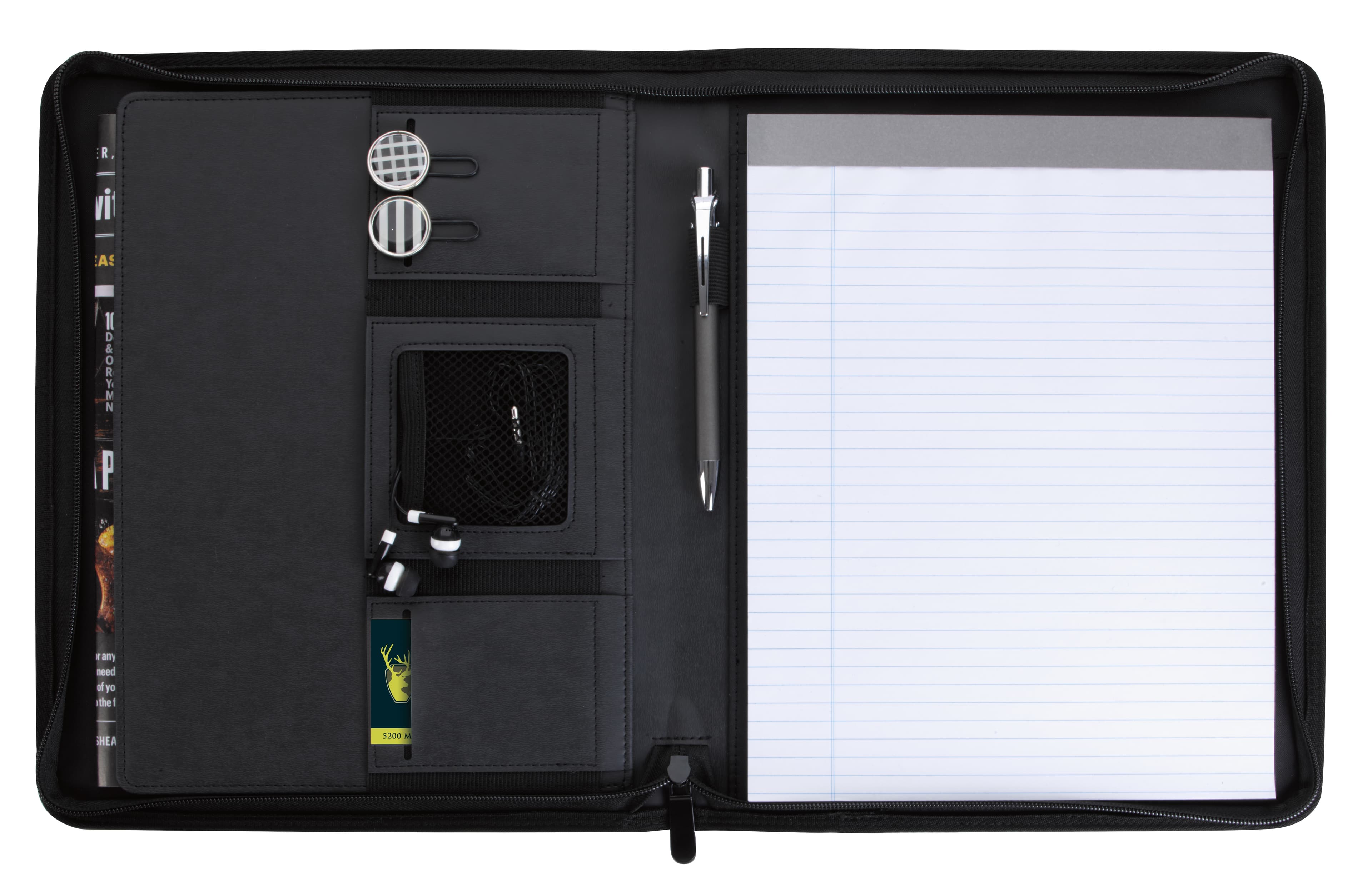 Stitch Zippered Padfolio