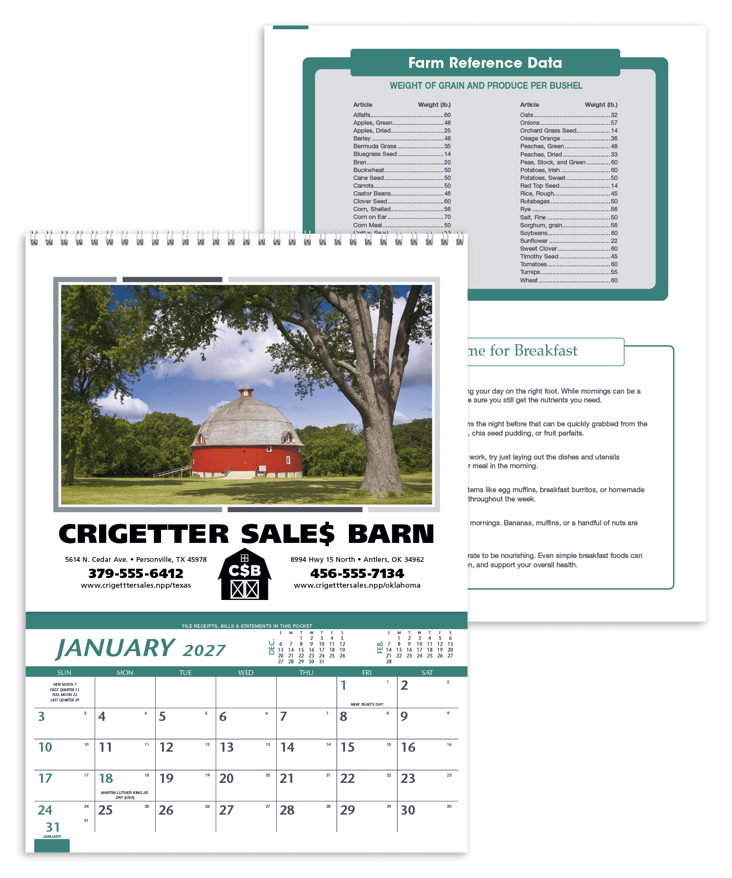 Triumph® Calendars Farm Pocket Calendar