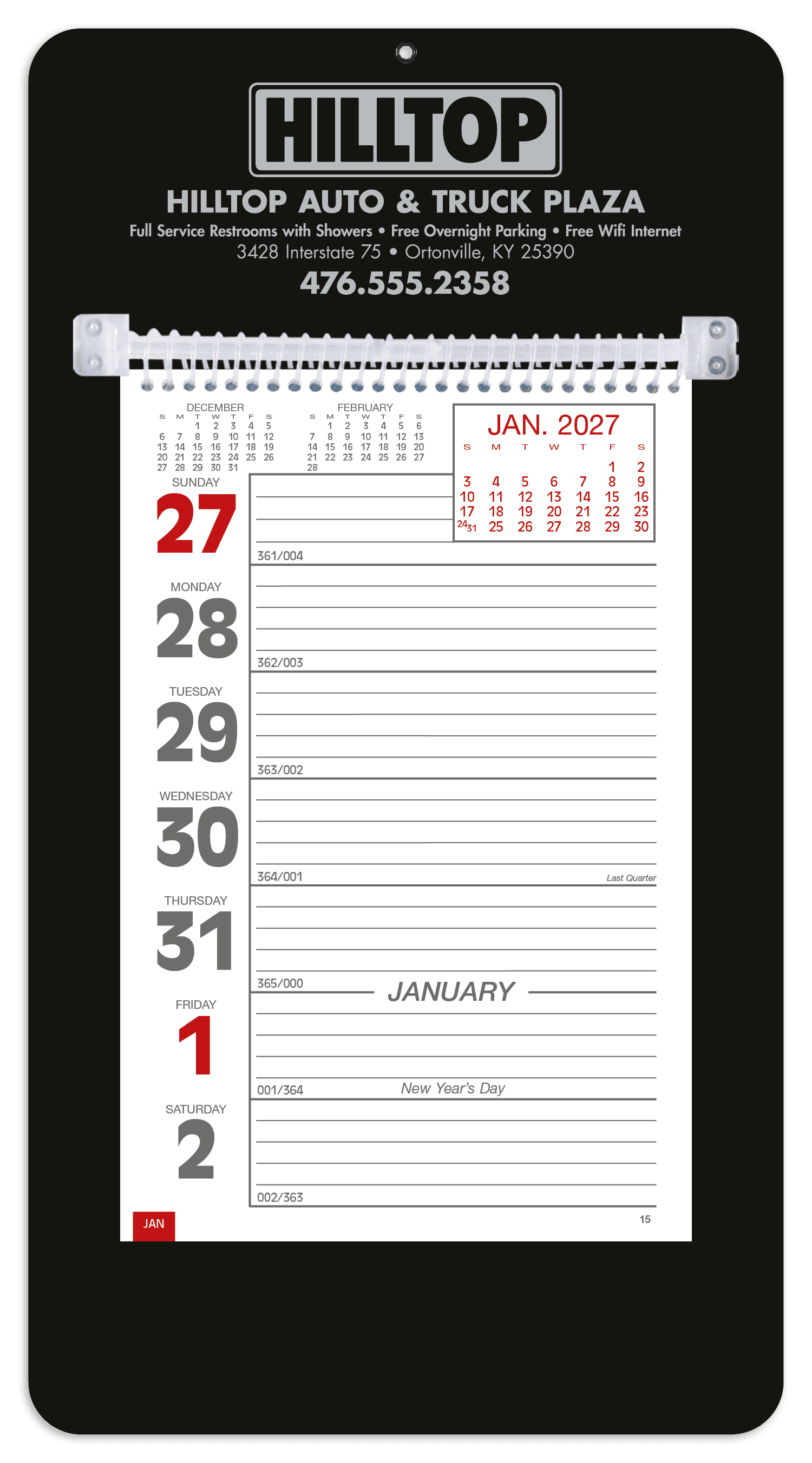 Triumph® Calendars Weekly Memo Calendar