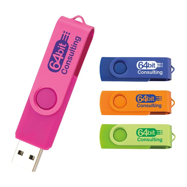 Universal Source® 1 GB Two Tone Folding USB 2.0 Flash Drive