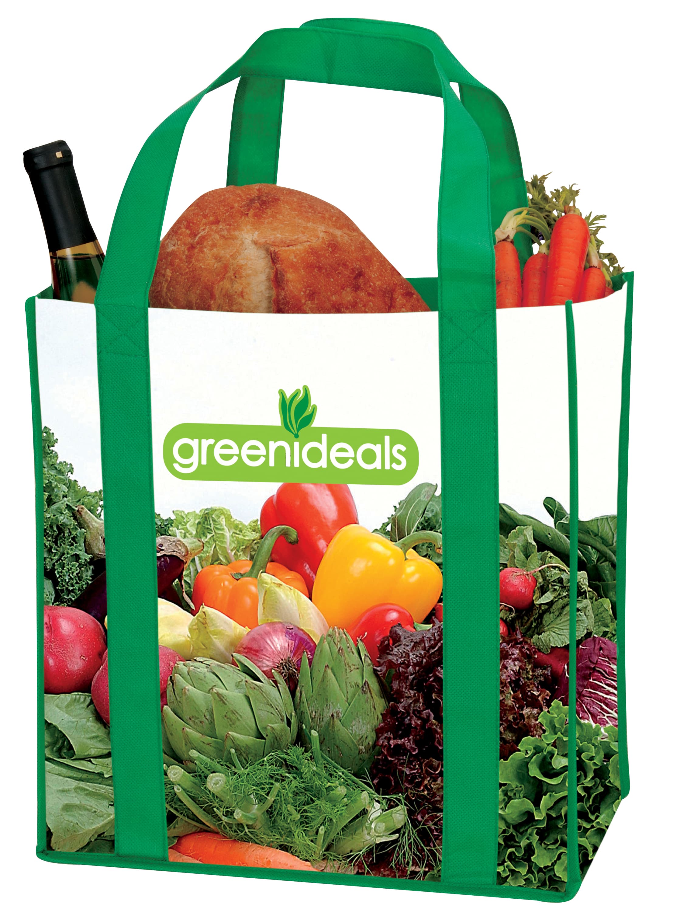 Universal Source® Laminated Non-Woven Grocery Tote