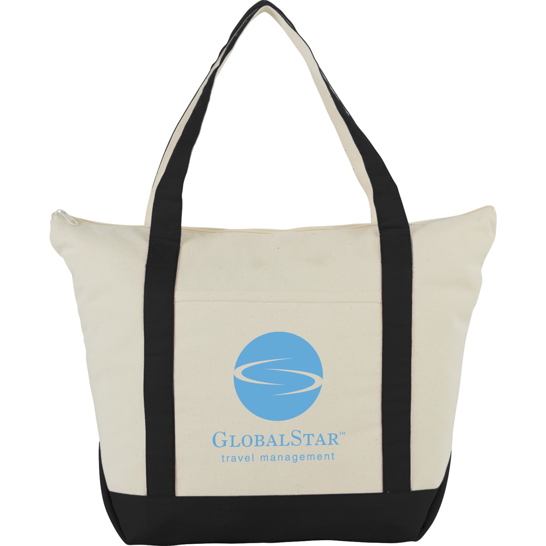 Classic 12oz Cotton Canvas Zippered Boat Tote - Image 1
