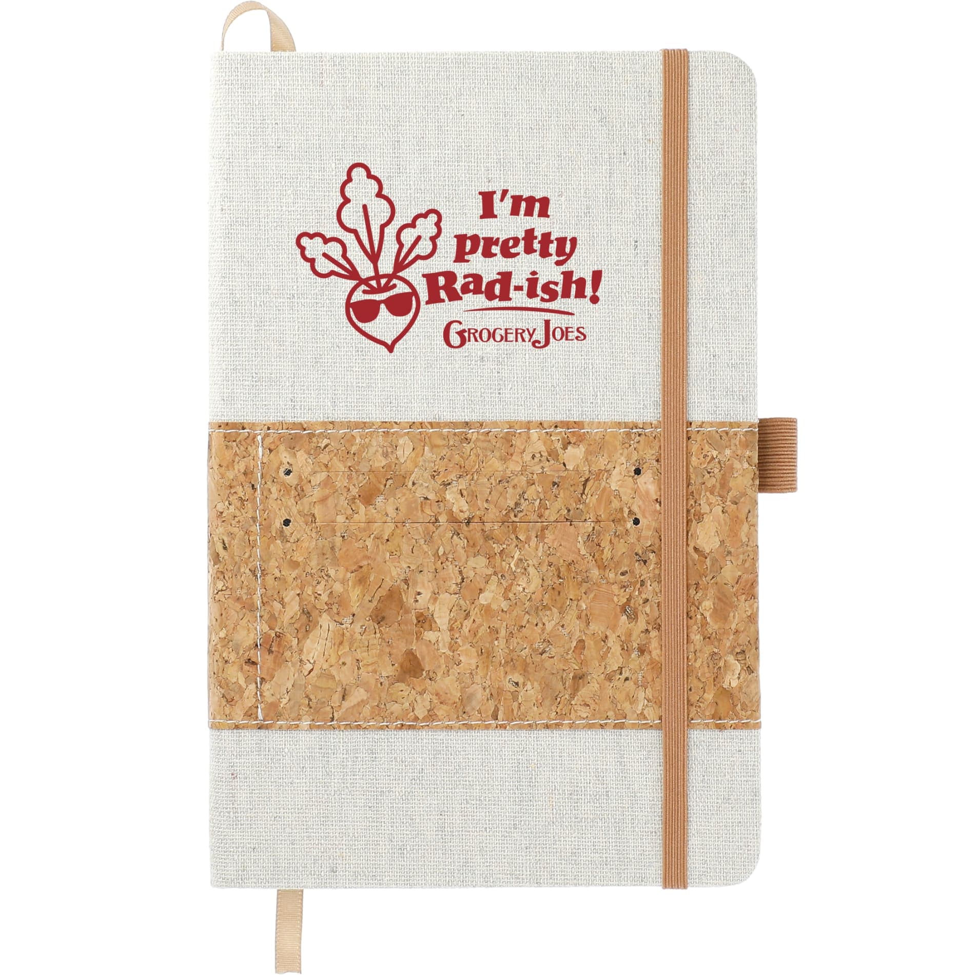 FSC® Mix 5.5" x 8.5" Recycled Cotton Cork Notebook